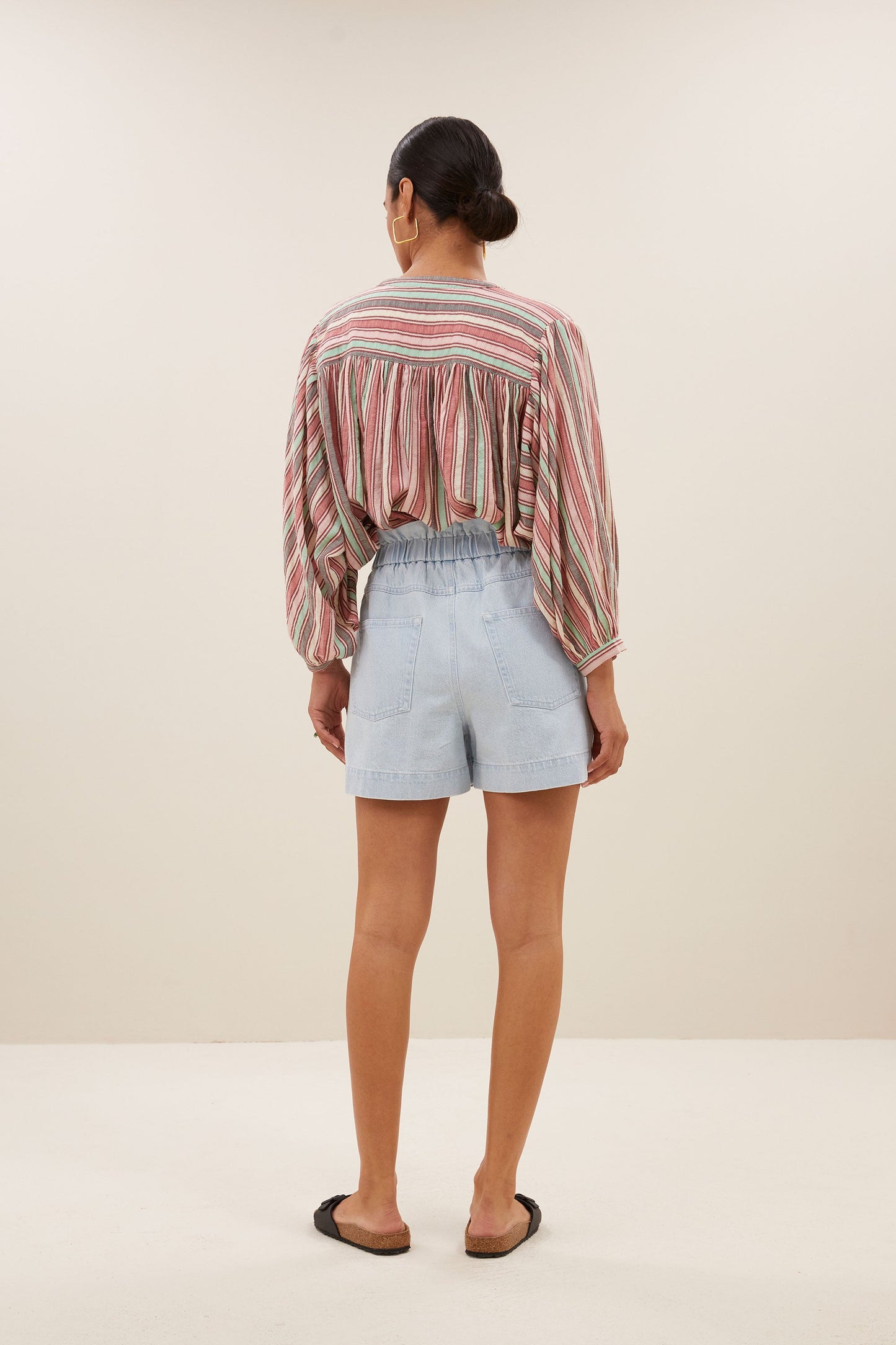 By-Bar Short Leon Bleached Denim