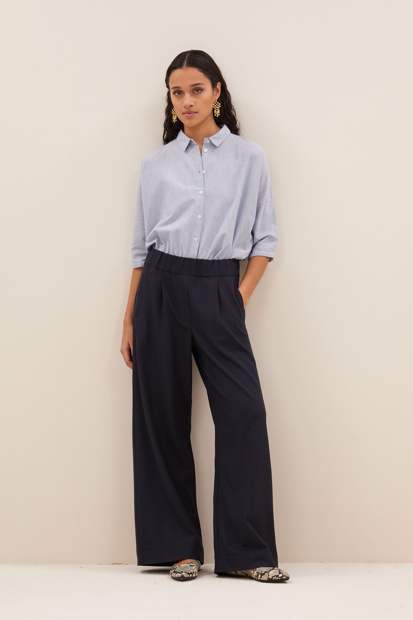 By-Bar Broek Benji Copper Stripe