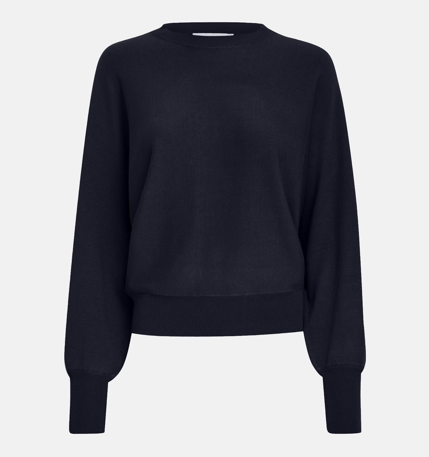 Minus Pull Dana Bat Sleeve Knit Black Iris Solid (donker blauw)