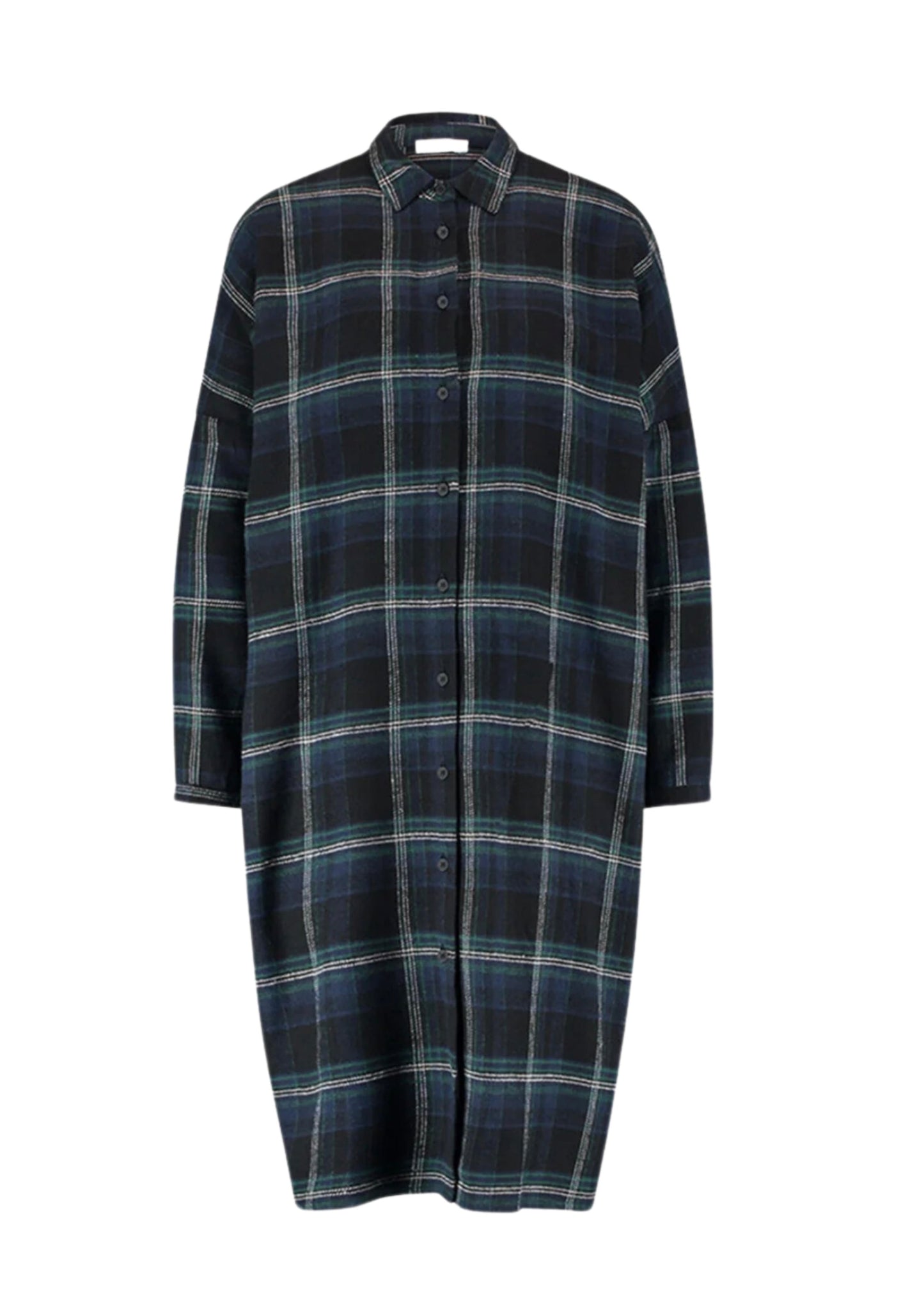 OUTLET By-Bar Jurk Check Dark Green