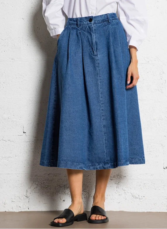 Rue de Tokyo Rok Pen Washed Indigo Denim