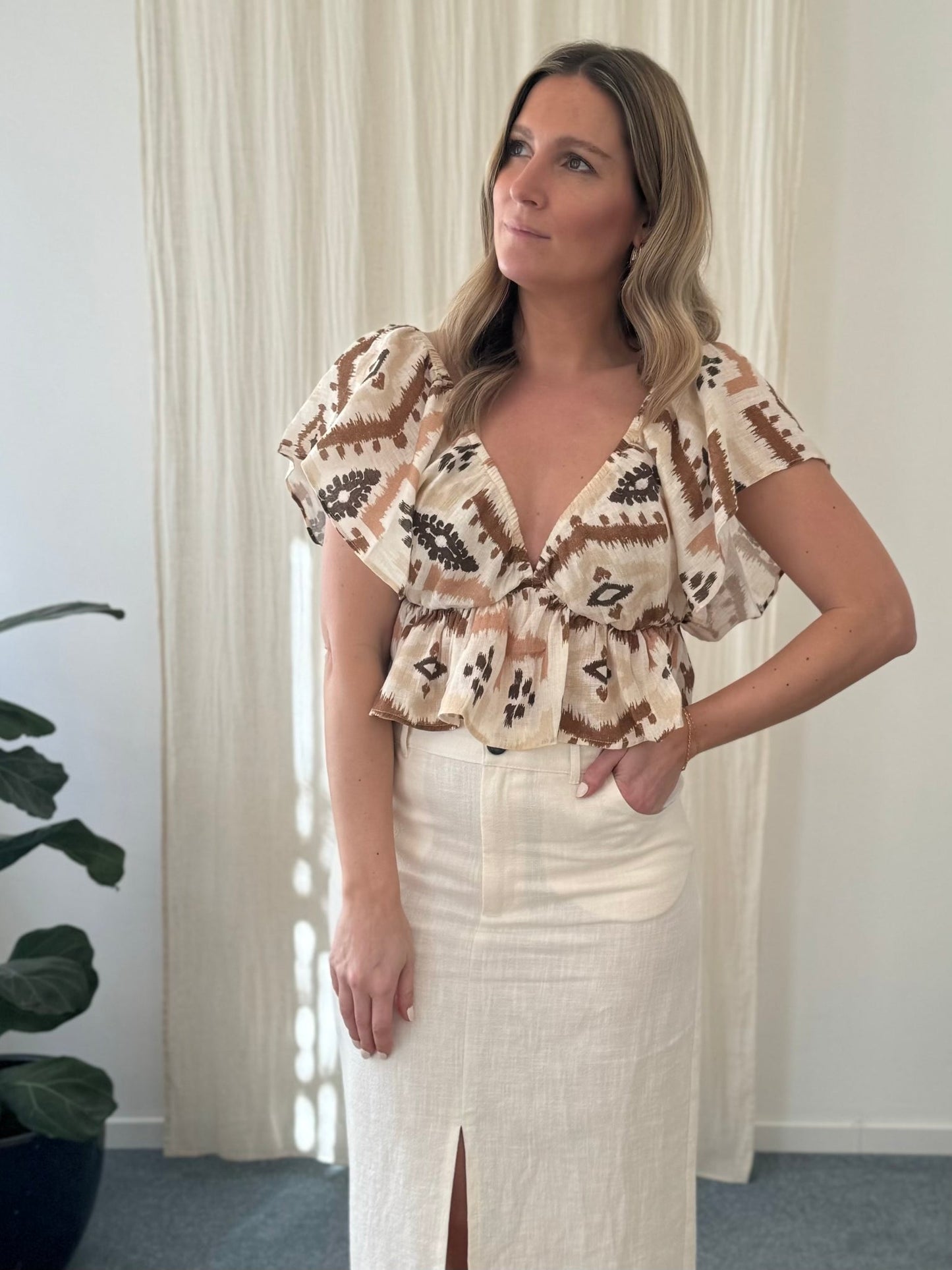 OUTLET The New Society Top West Women West Print
