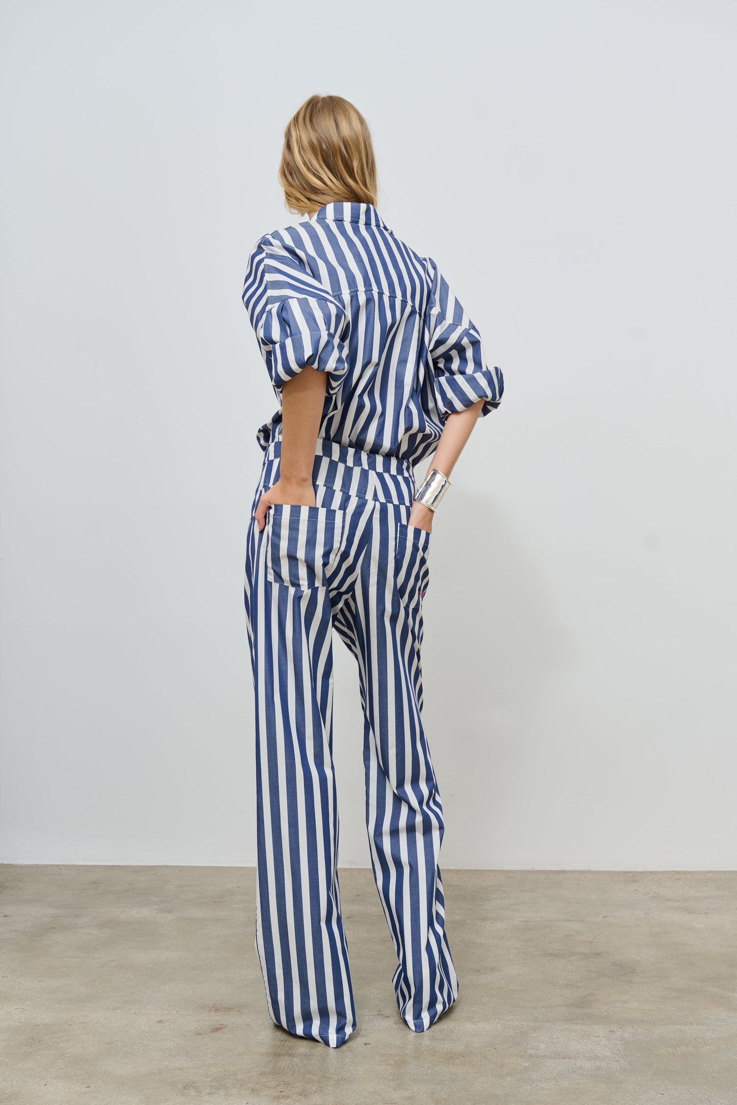 Bad Habits Broek Louisa Stripes Blue