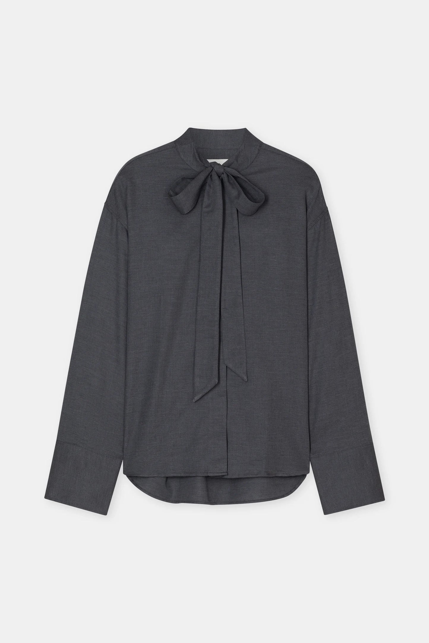 Closed Bloes met Strik Dark Grey Melange