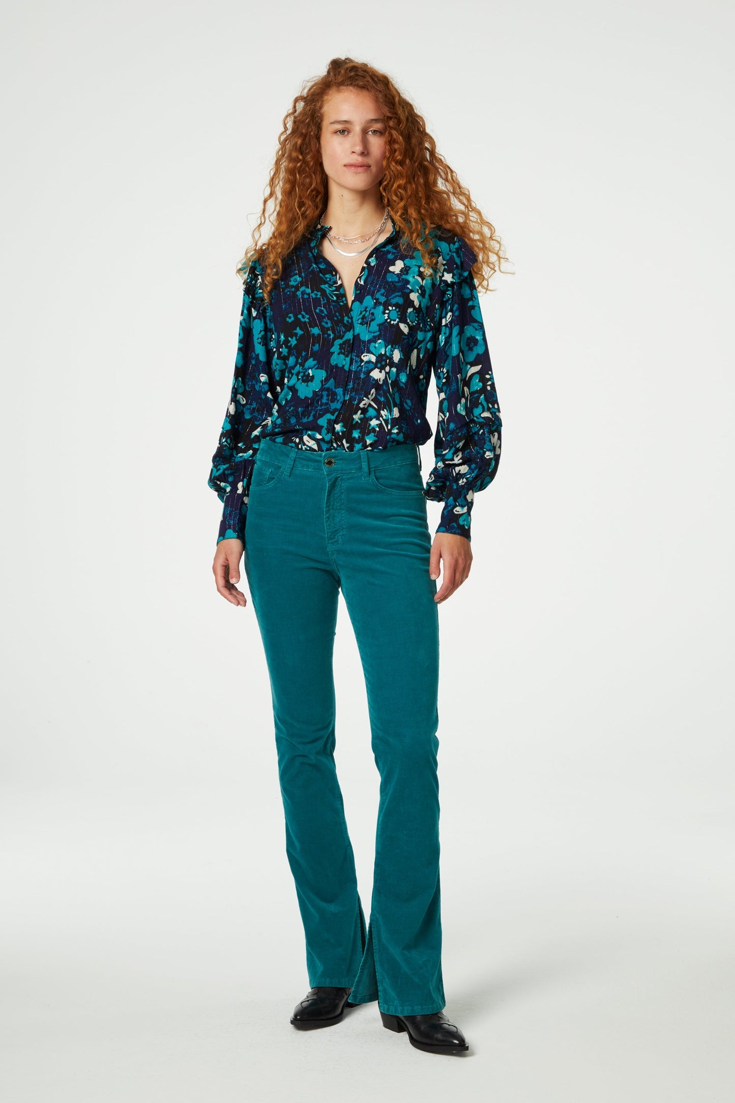 OUTLET Fabienne Chapot Broek Pleuni Keep it Teal