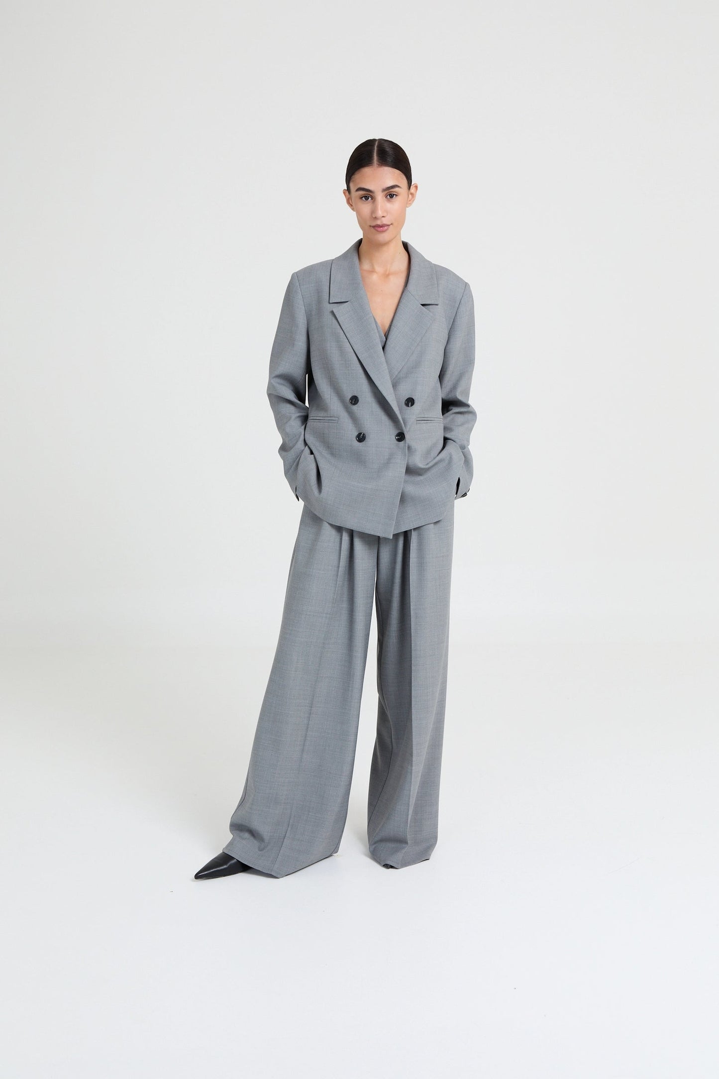 Liv The Label Blazer Indy Grey Melange