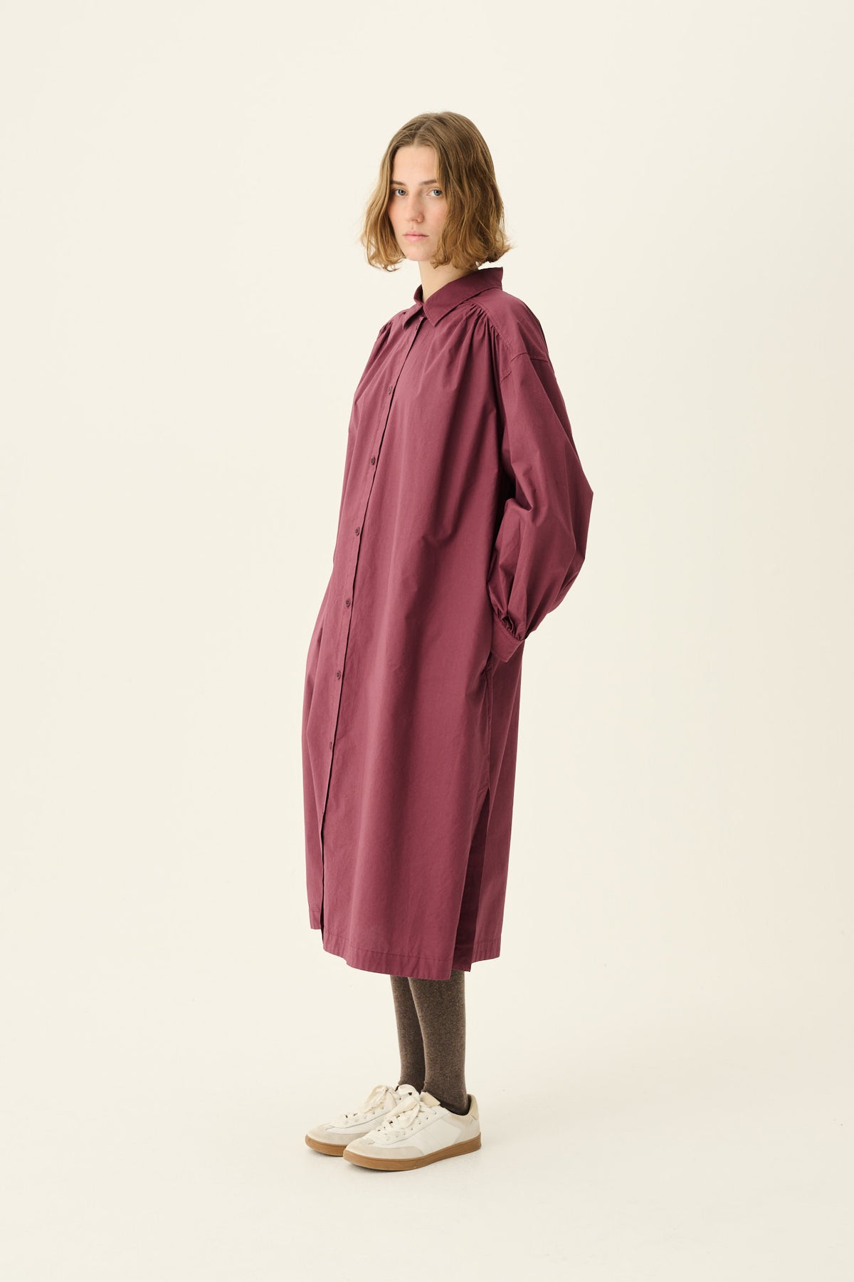 Rue de Tokyo Jurk Douka Organic Garment Burgundy