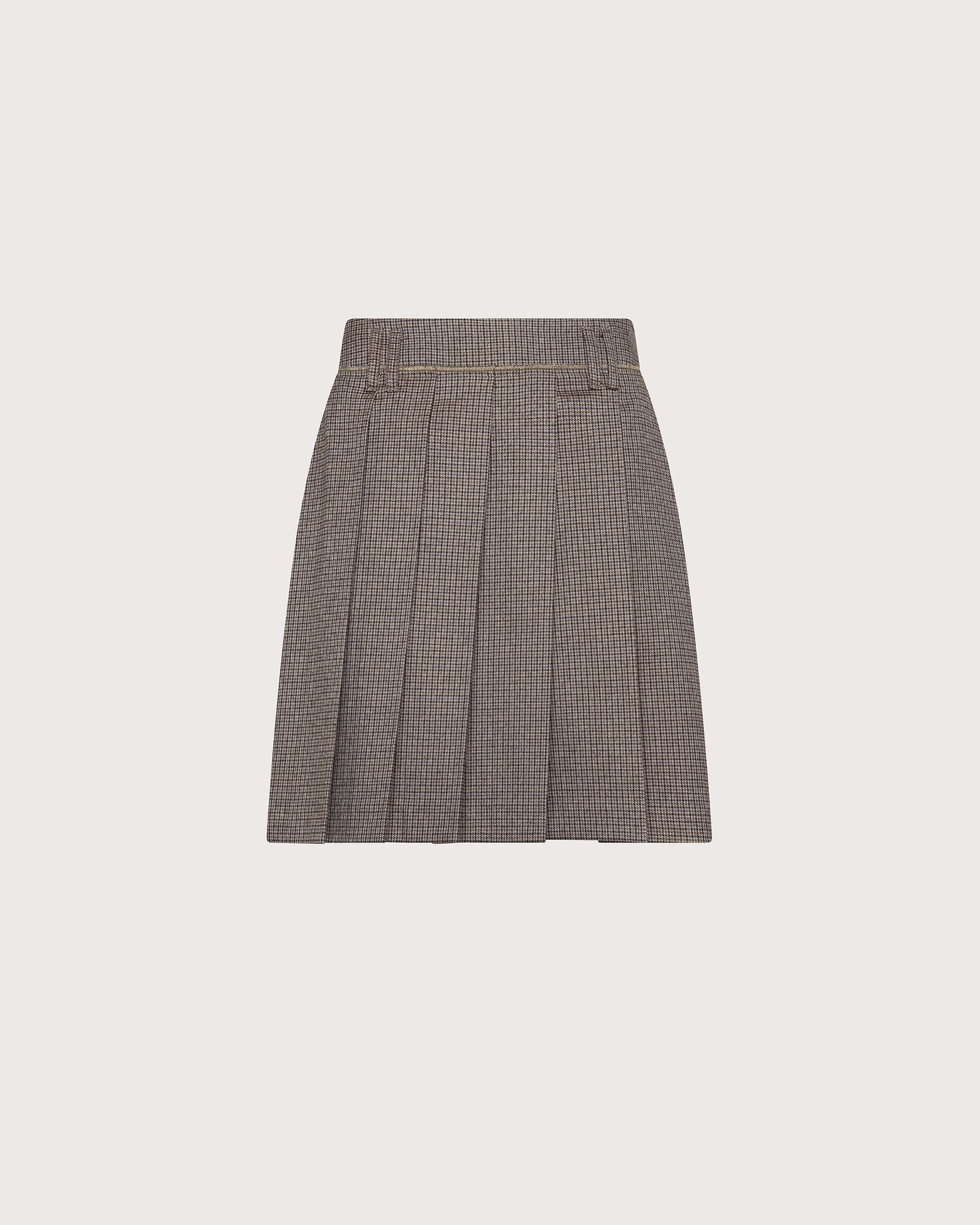 19.70 Rok Kort Pied-de-poule Taupe