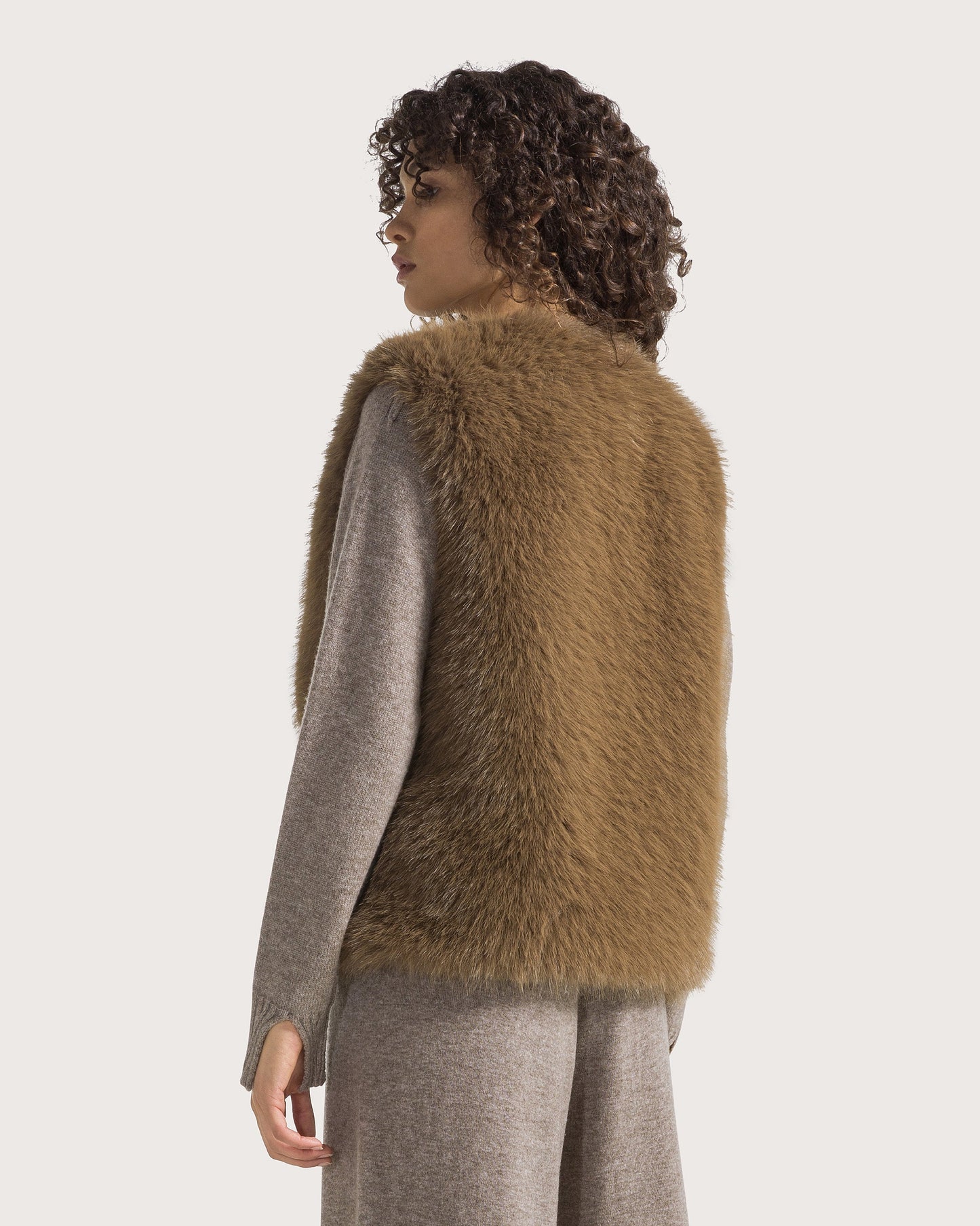19.70 Bodywarmer Faux-Fur Marron