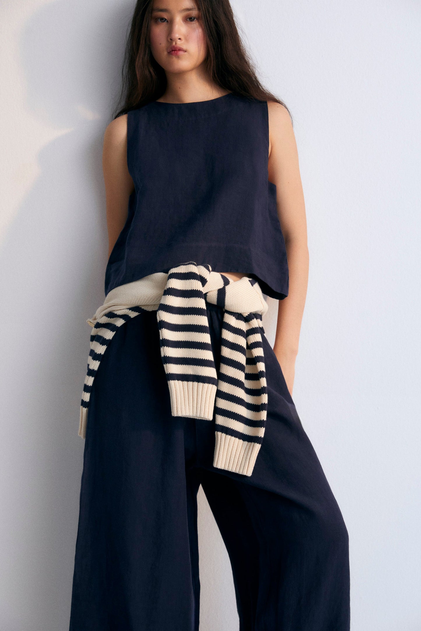 The New Society Top Hera Navy