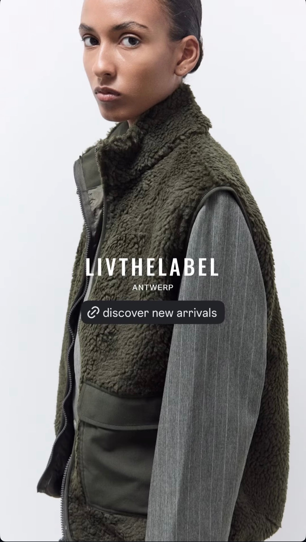 Liv The Label Bodywarmer Teddy Gisele Khaki