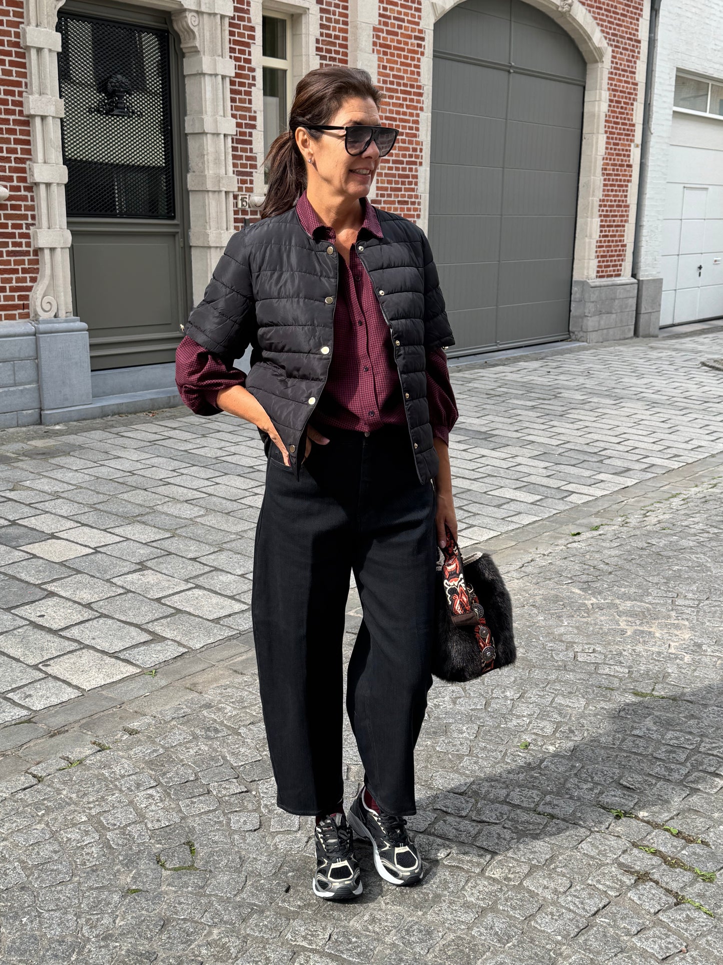 +People Jeans Marion Ballonmodel Zwart