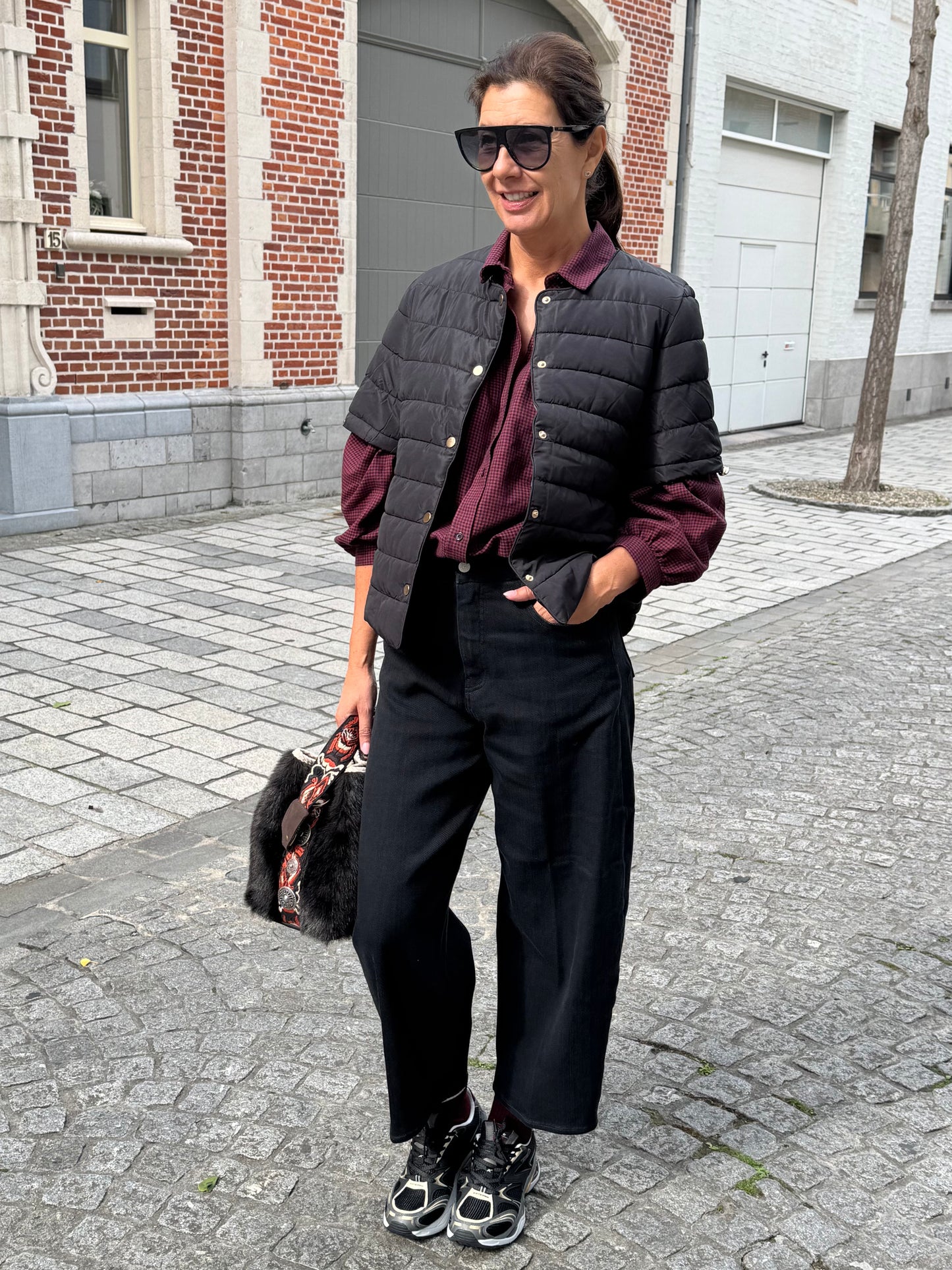 +People Jeans Marion Ballonmodel Zwart