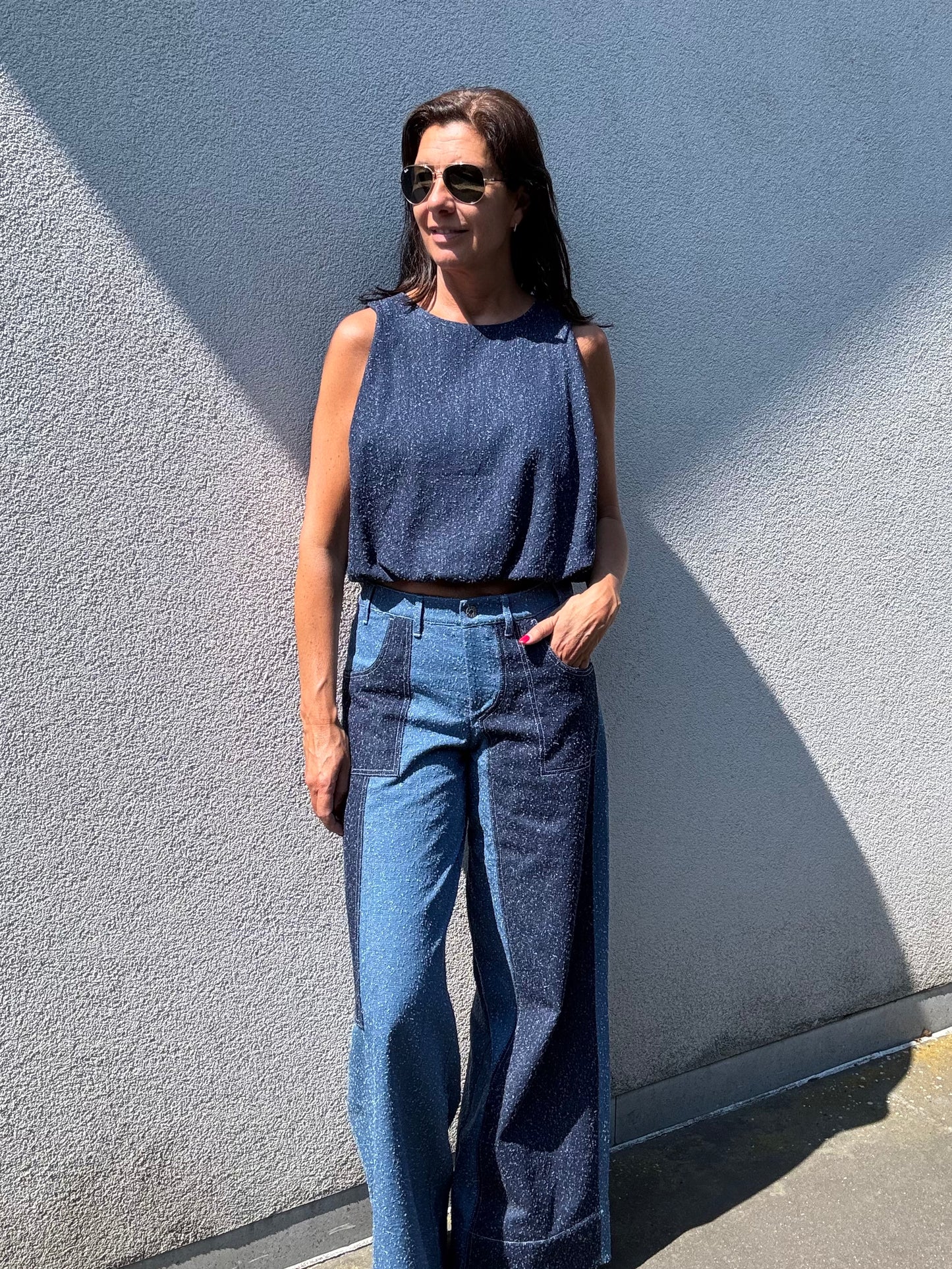 OUTLET Gisèle The Label Broek Sydney Denim Blue