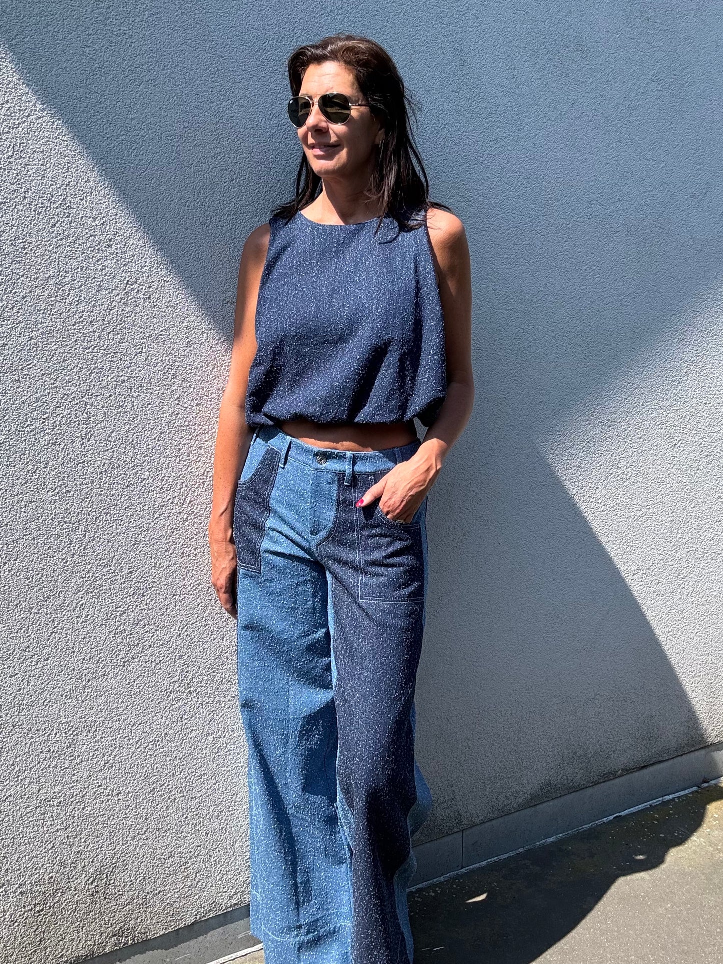 Gisèle The Label Broek Sydney Denim Blue