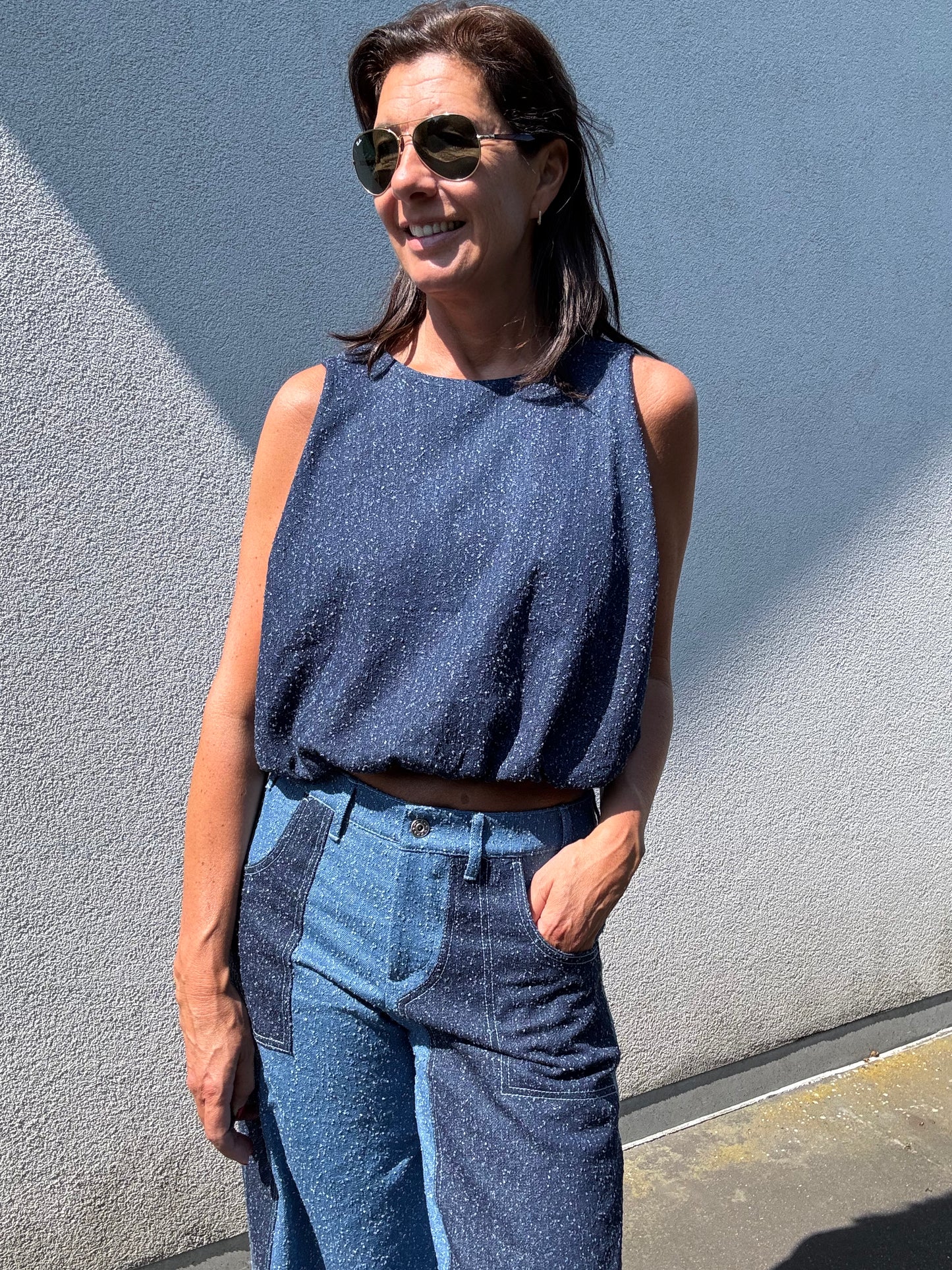 Gisèle The Label Broek Sydney Denim Blue
