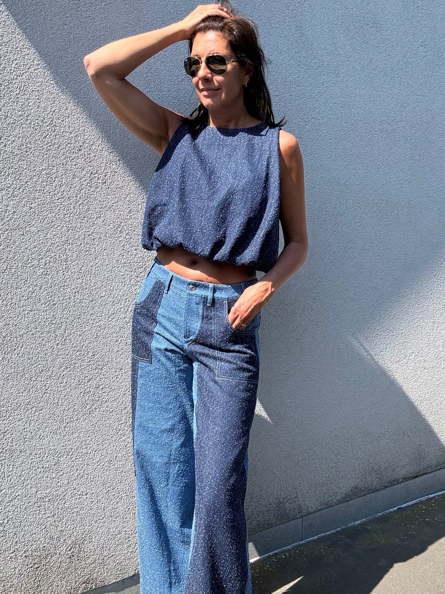 Gisèle The Label Top Soho Denim Dark Blue