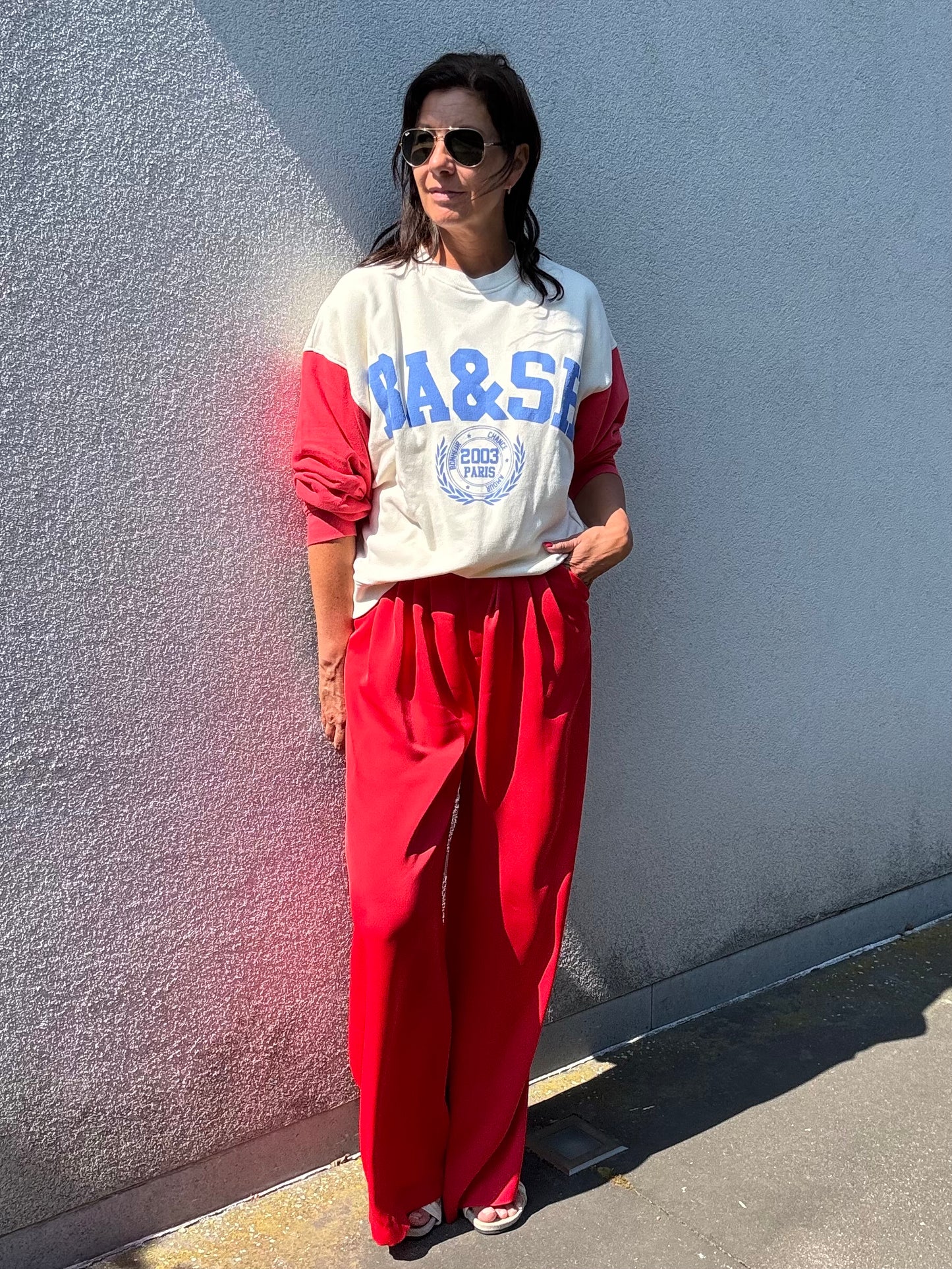 Gisèle The Label Broek Biarritz Red