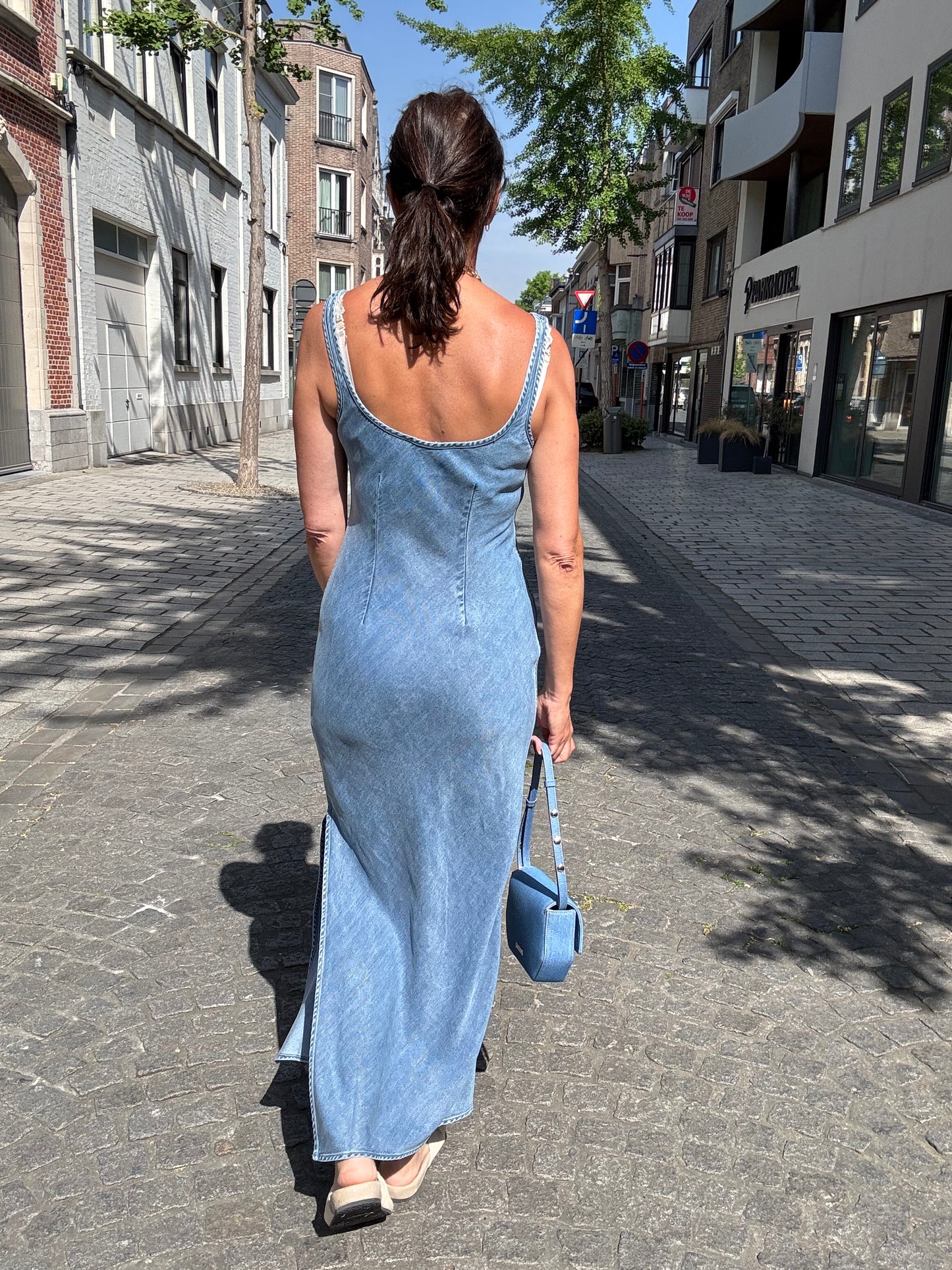 Samsoe Samsoe Jurk Sasunna Denim Blue