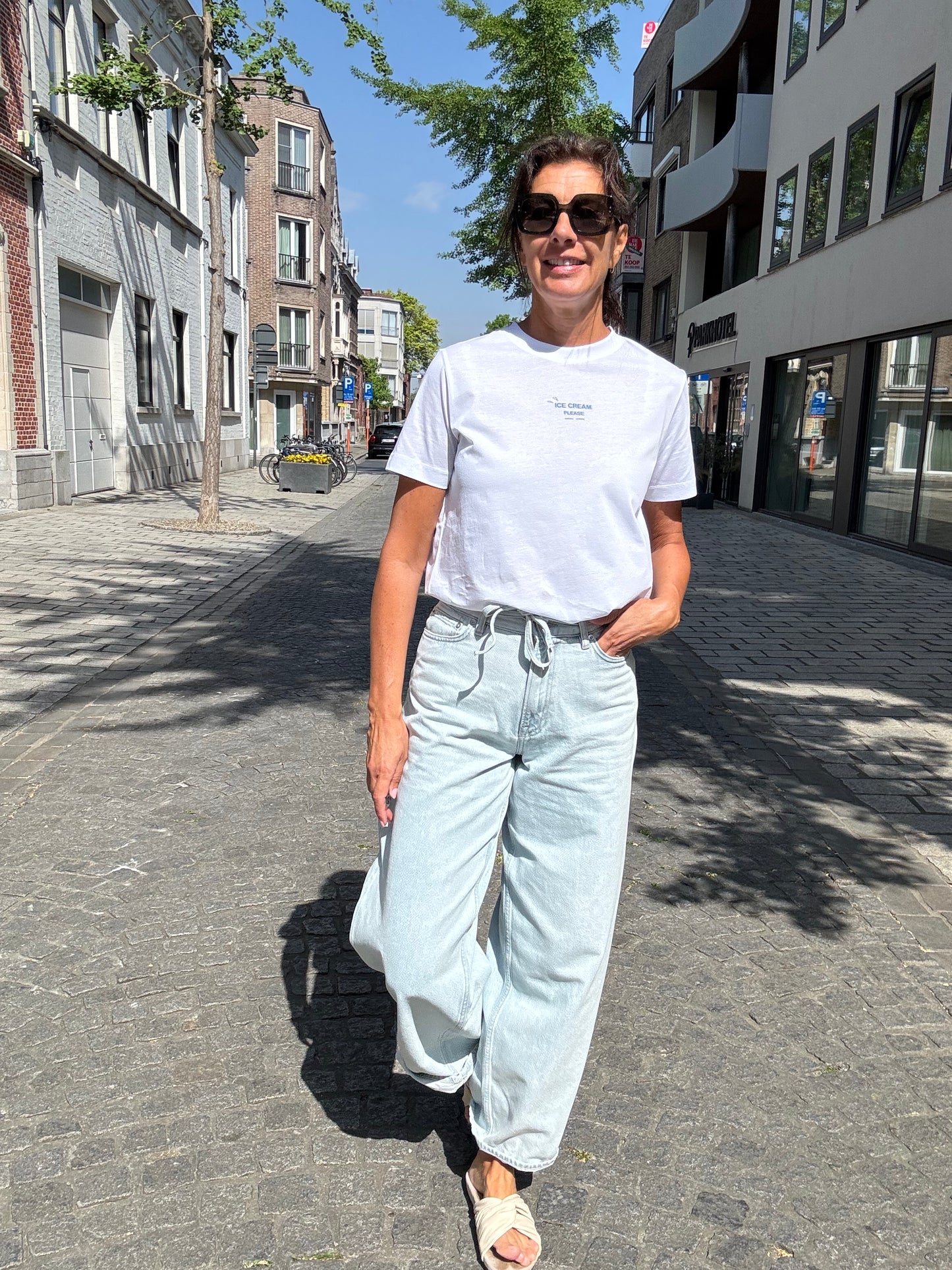Samsoe Samsoe T-Shirt Sacamino Ice Blue Jasper