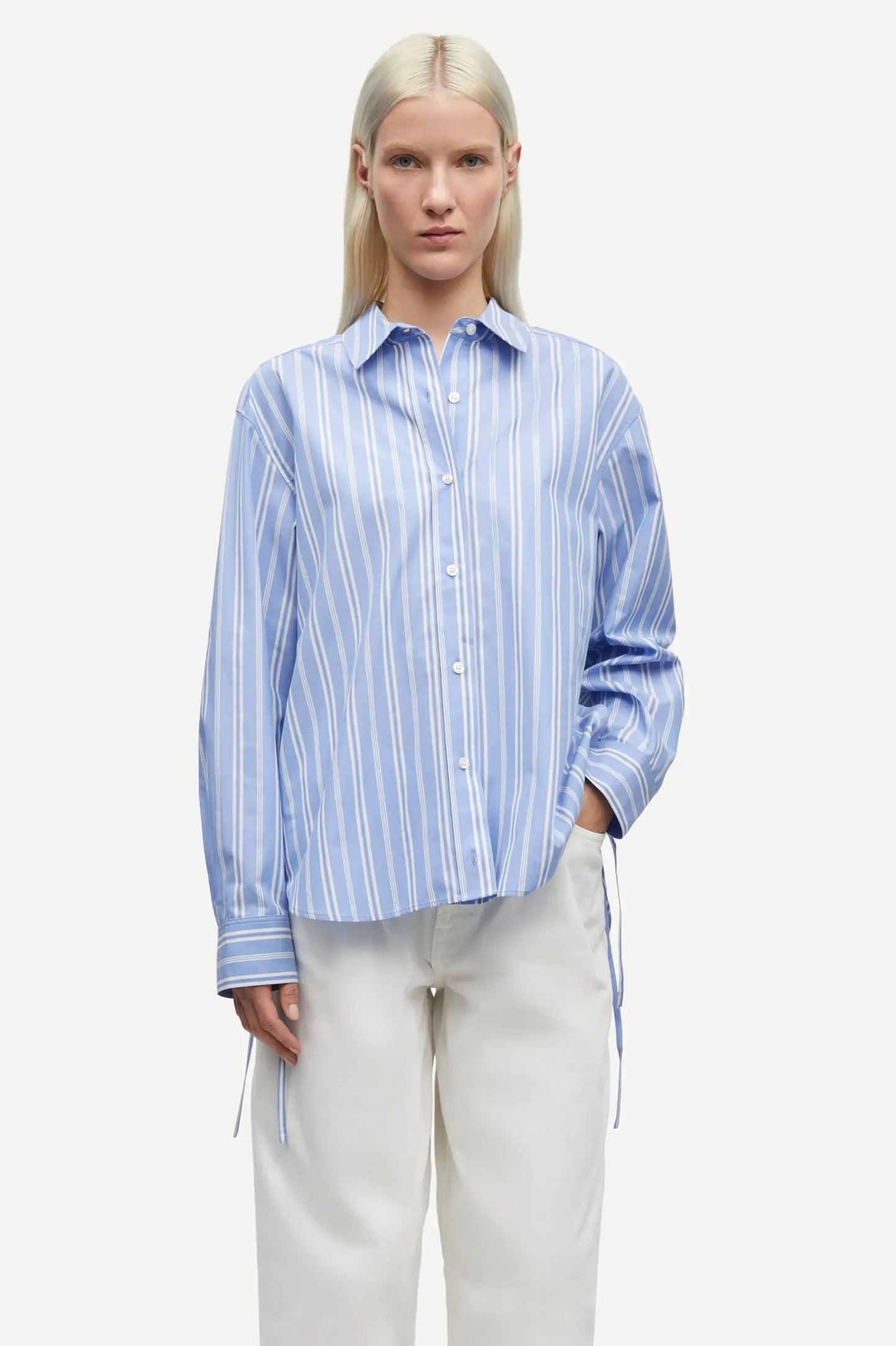 Samsoe Samsoe Bloes Sacatan Blue Stripe