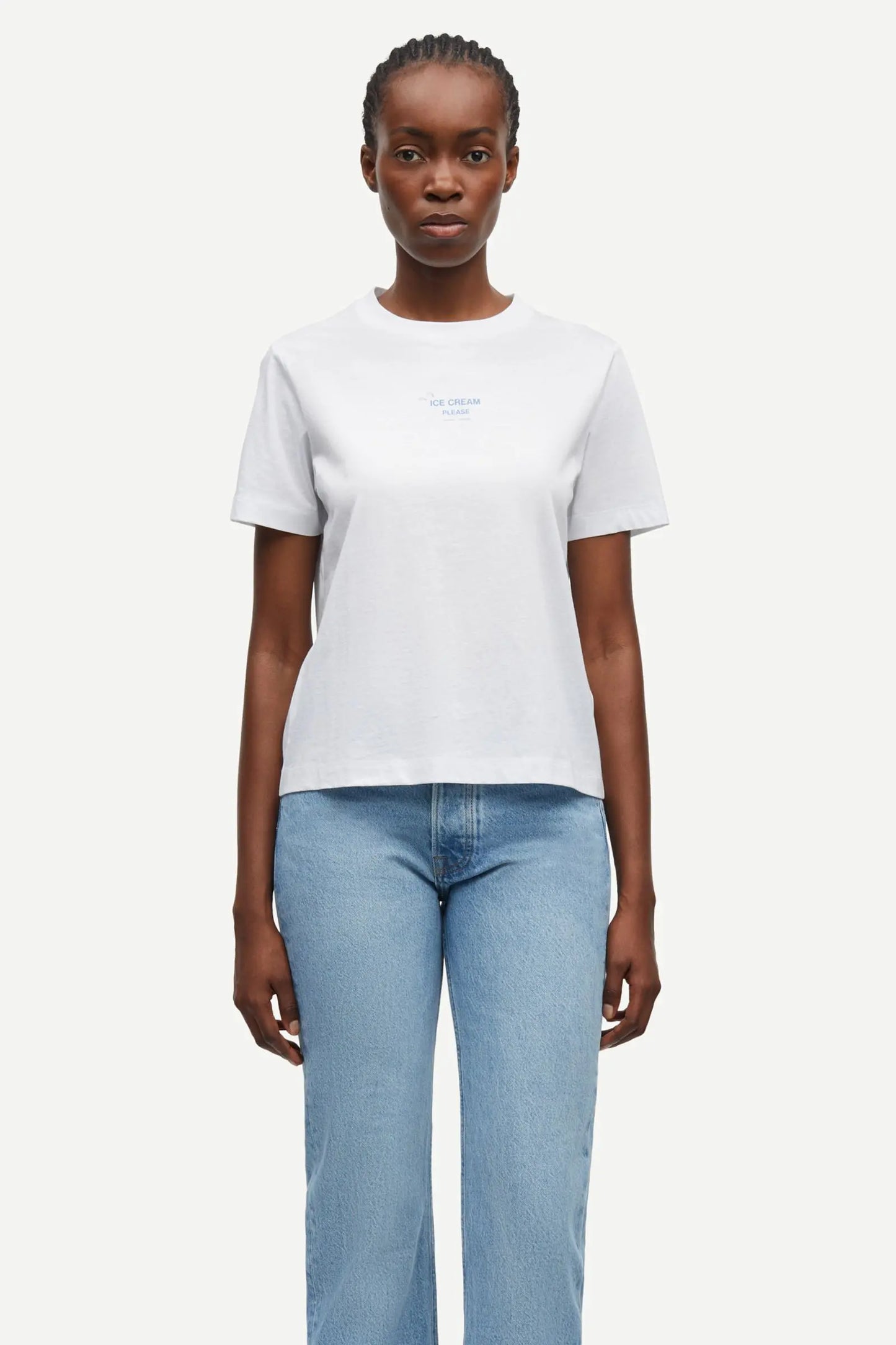 Samsoe Samsoe T-Shirt Sacamino Ice Blue Jasper