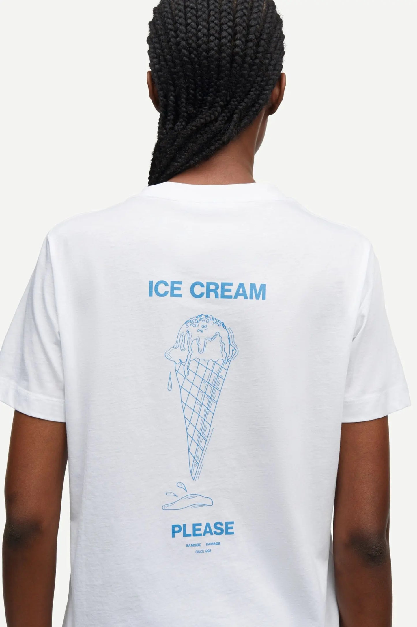 Samsoe Samsoe T-Shirt Sacamino Ice Blue Jasper