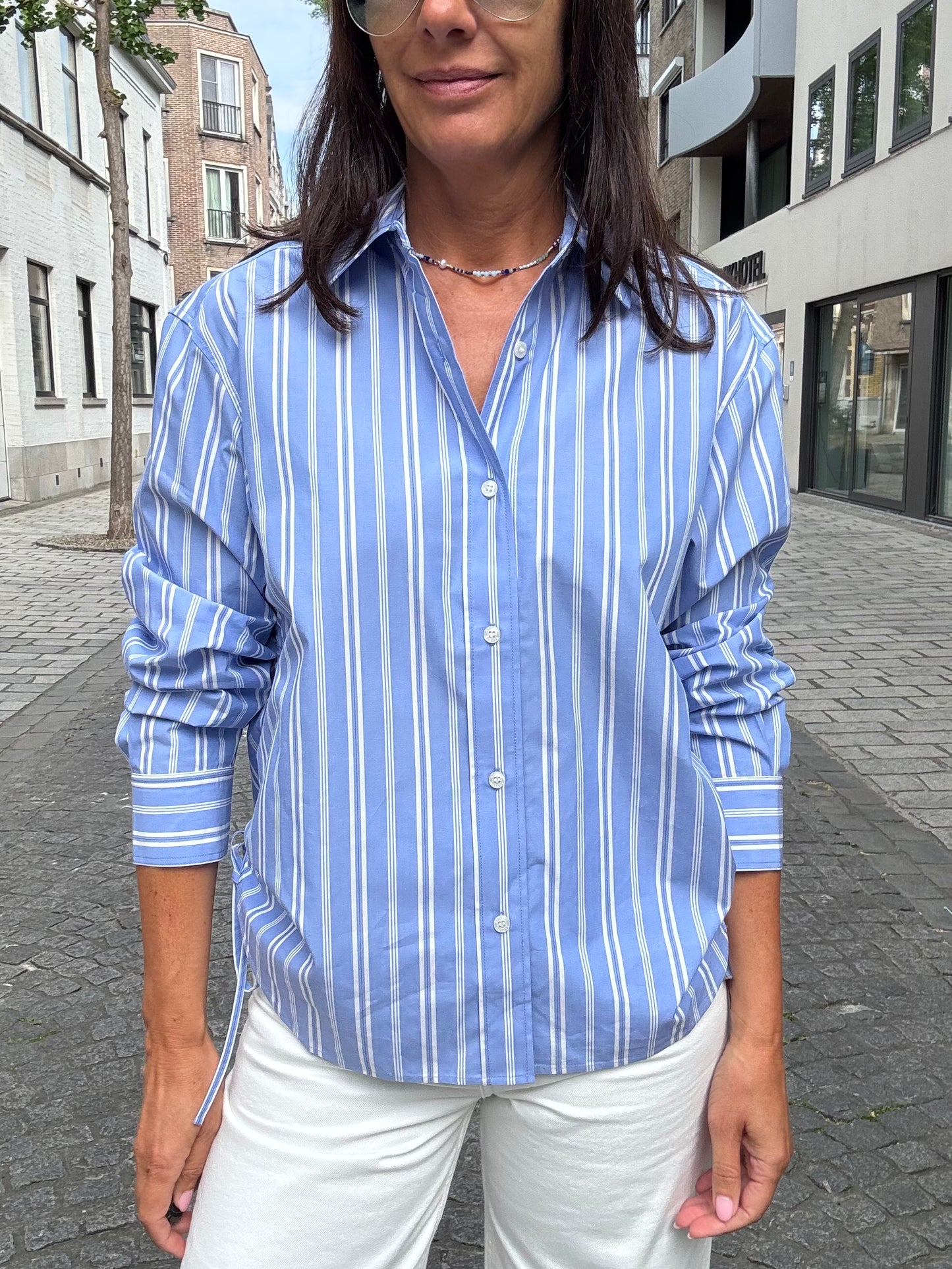 Samsoe Samsoe Bloes Sacatan Blue Stripe