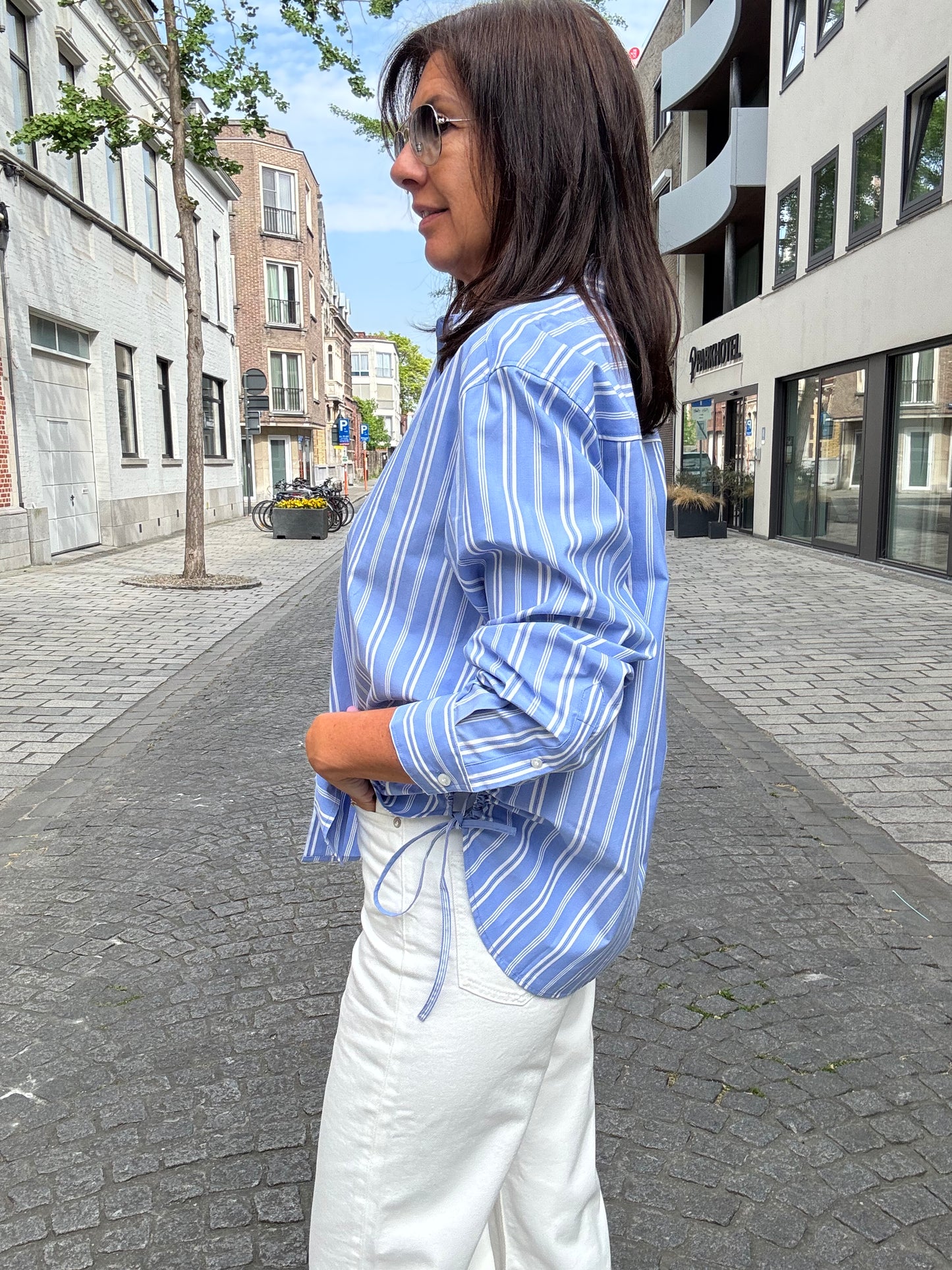 Samsoe Samsoe Bloes Sacatan Blue Stripe
