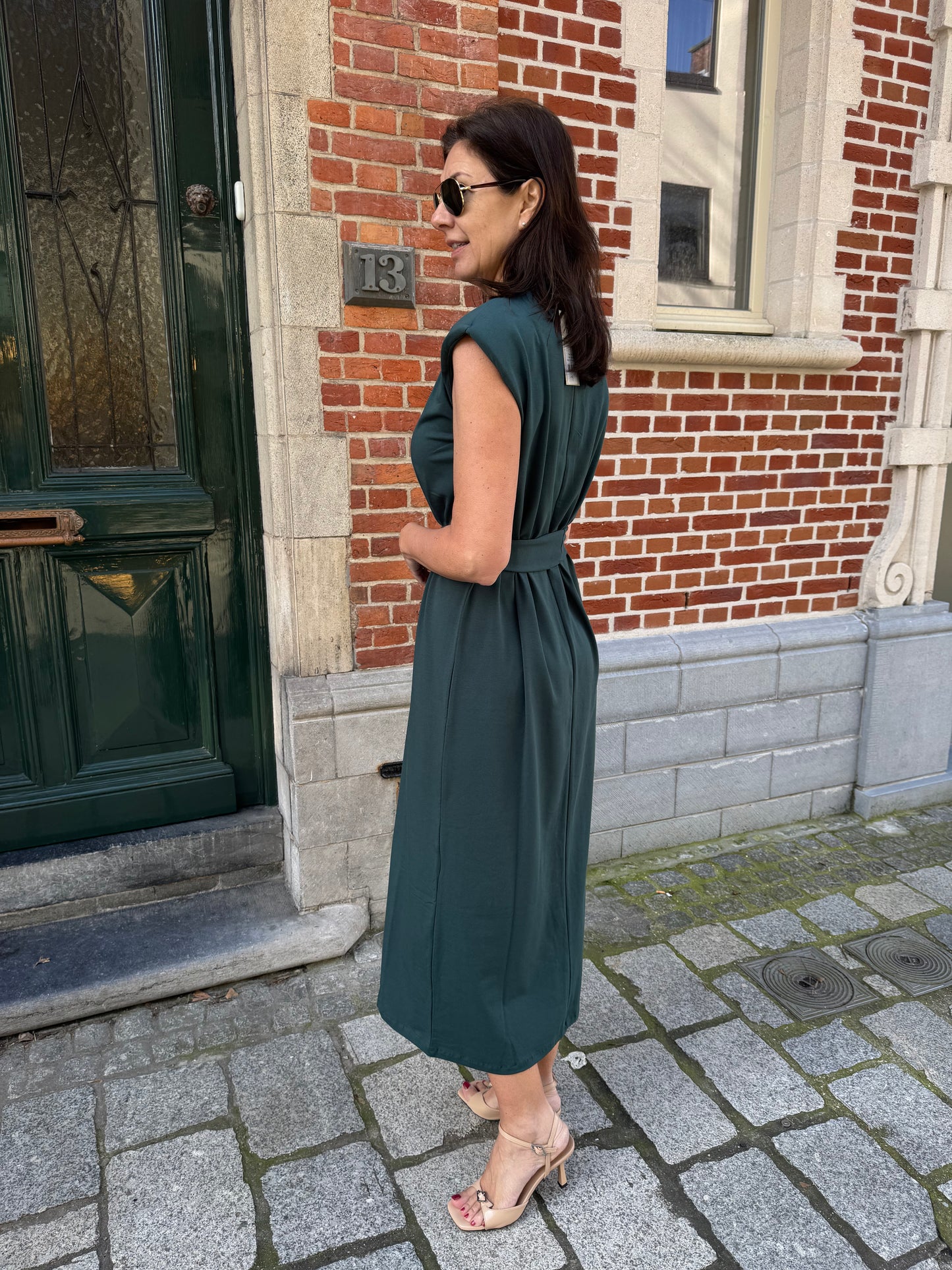 Re/Born Jurk Madeline Forest Green