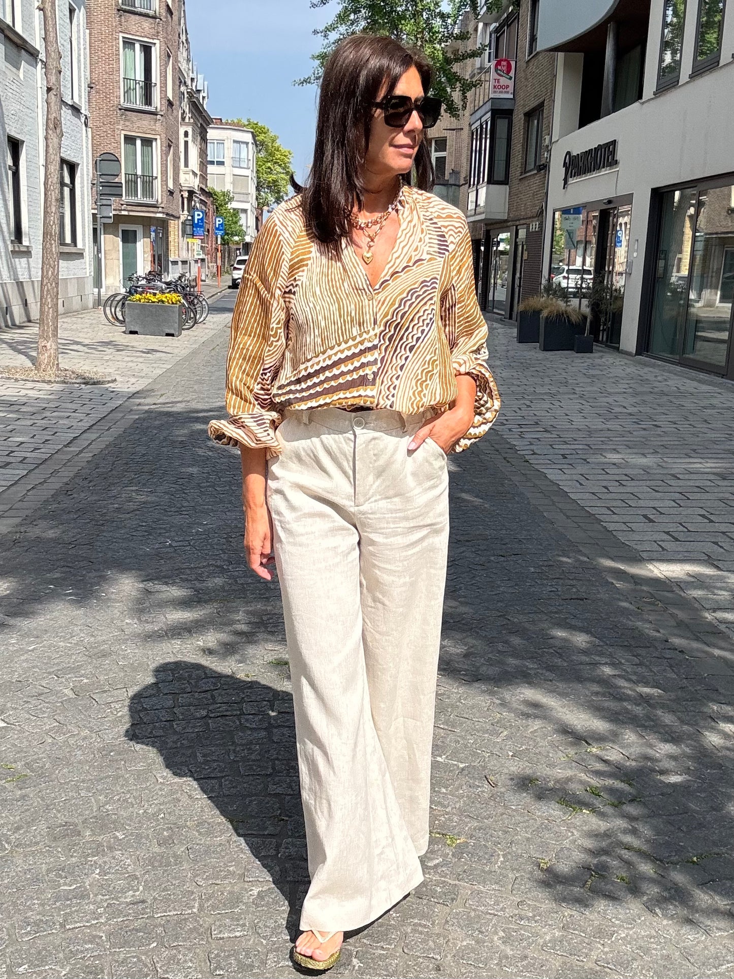 Re/Born Broek Lana Raw Linen