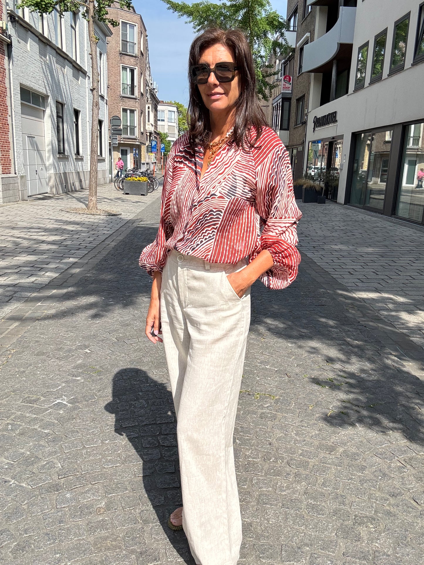 Re/Born Broek Lana Raw Linen