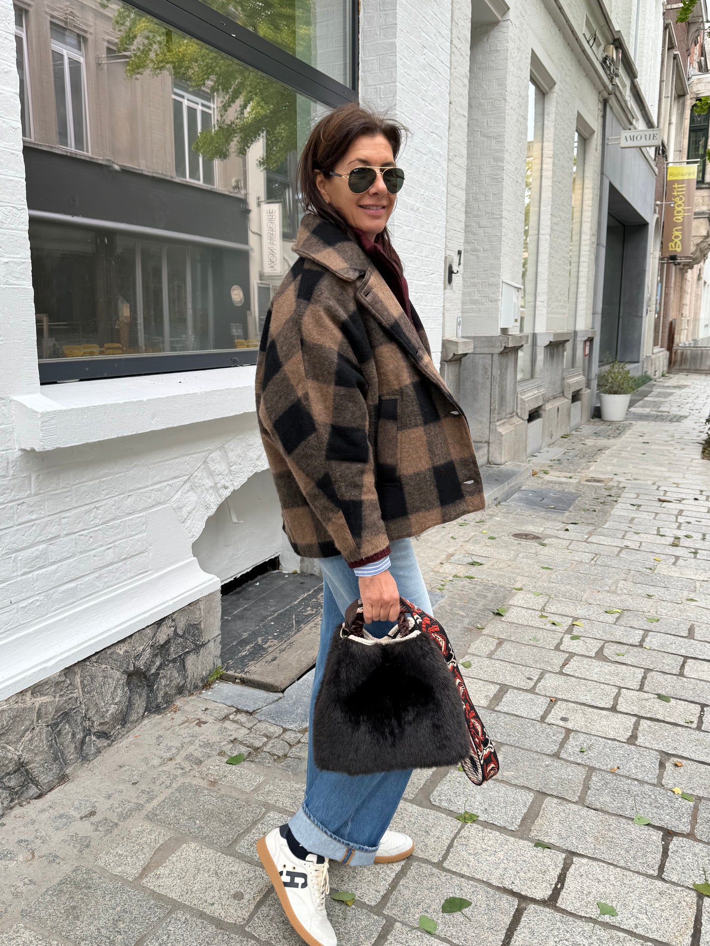 Liv The Label Jas Hazel Camel / Black Check