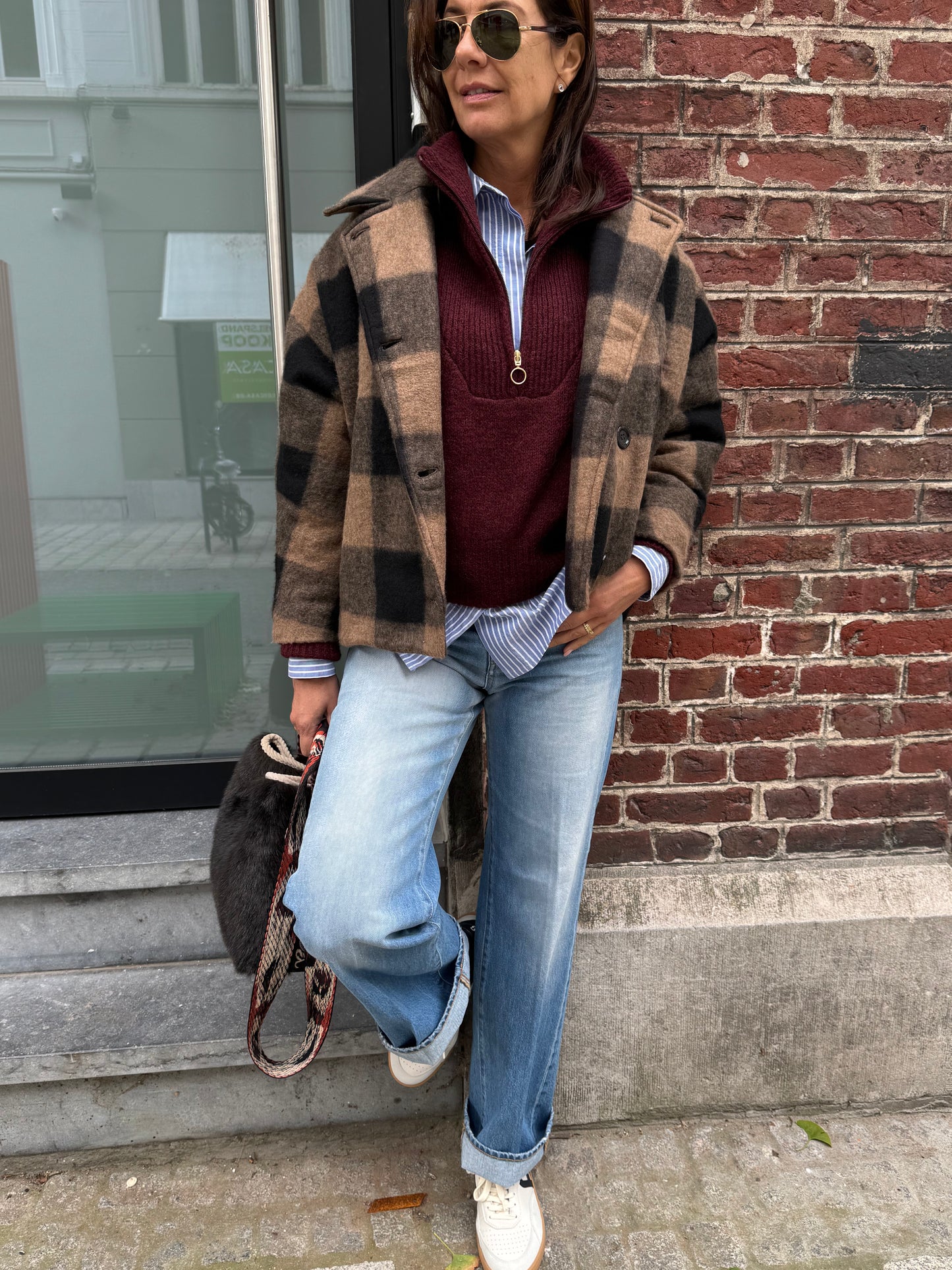 Liv The Label Jas Hazel Camel / Black Check