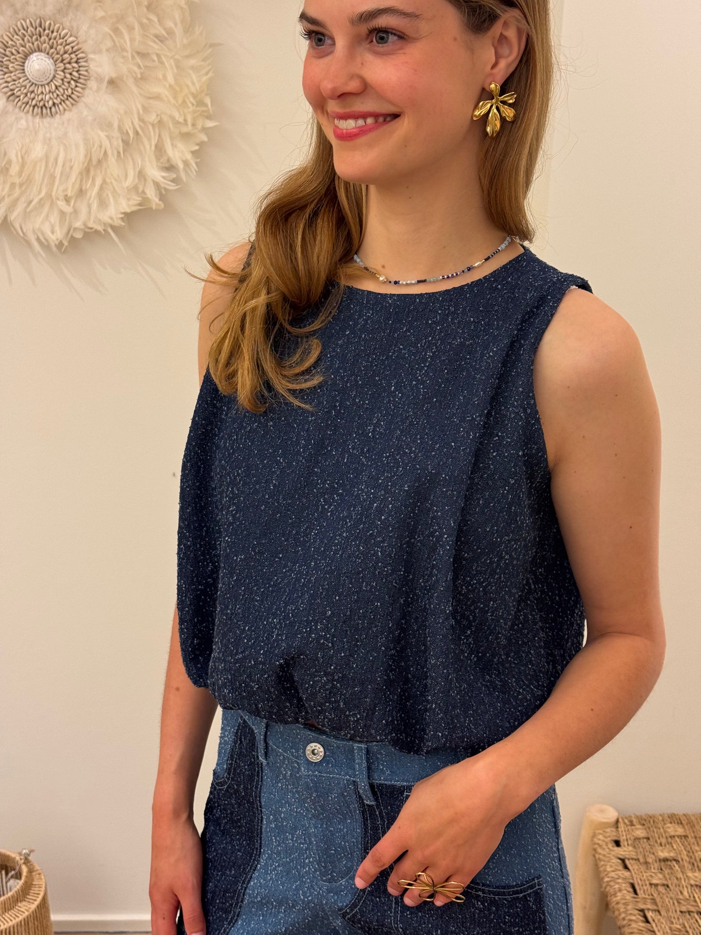 Gisèle The Label Top Soho Denim Dark Blue