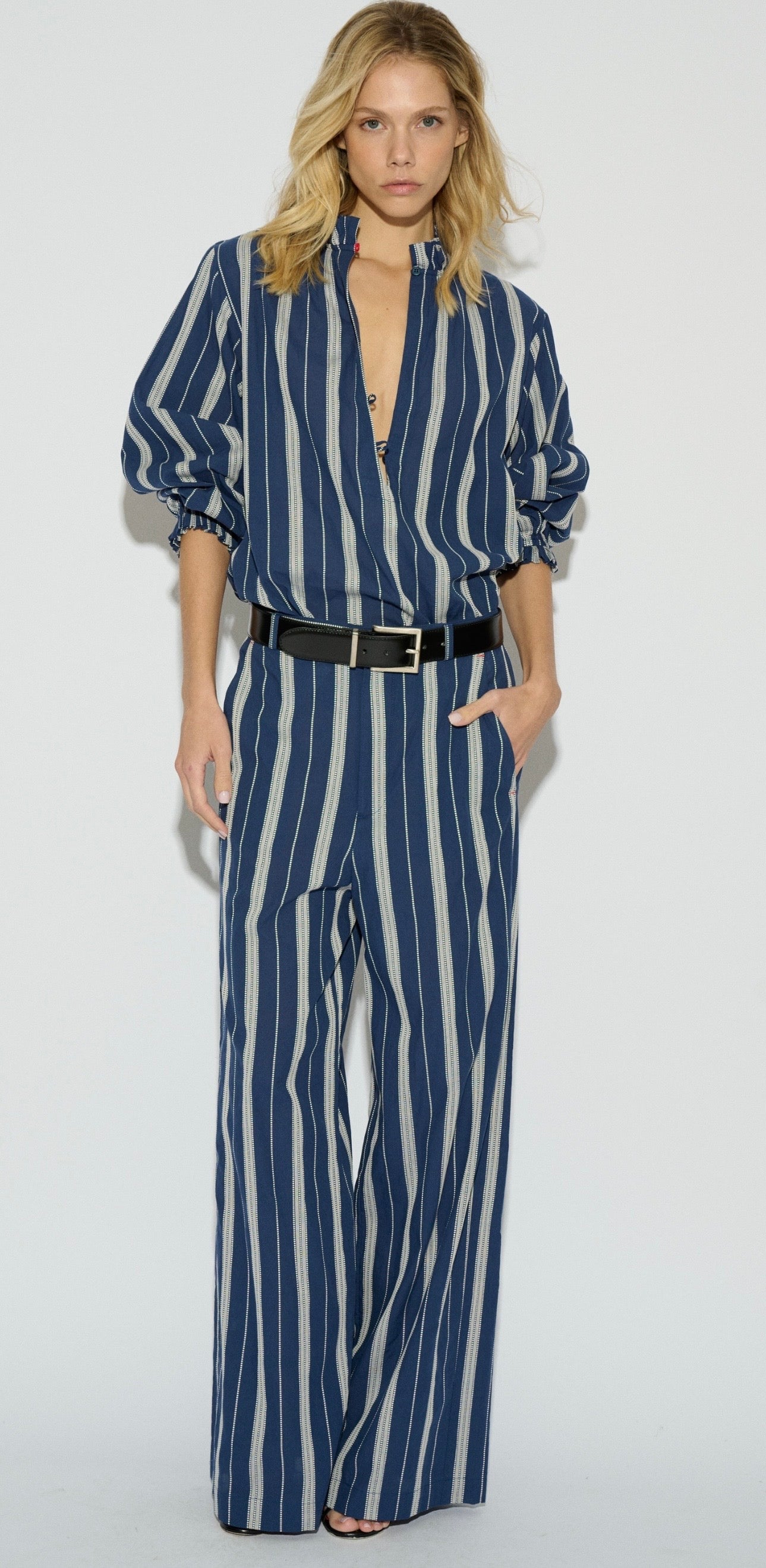 Badits Broek Almu Stripe Navy