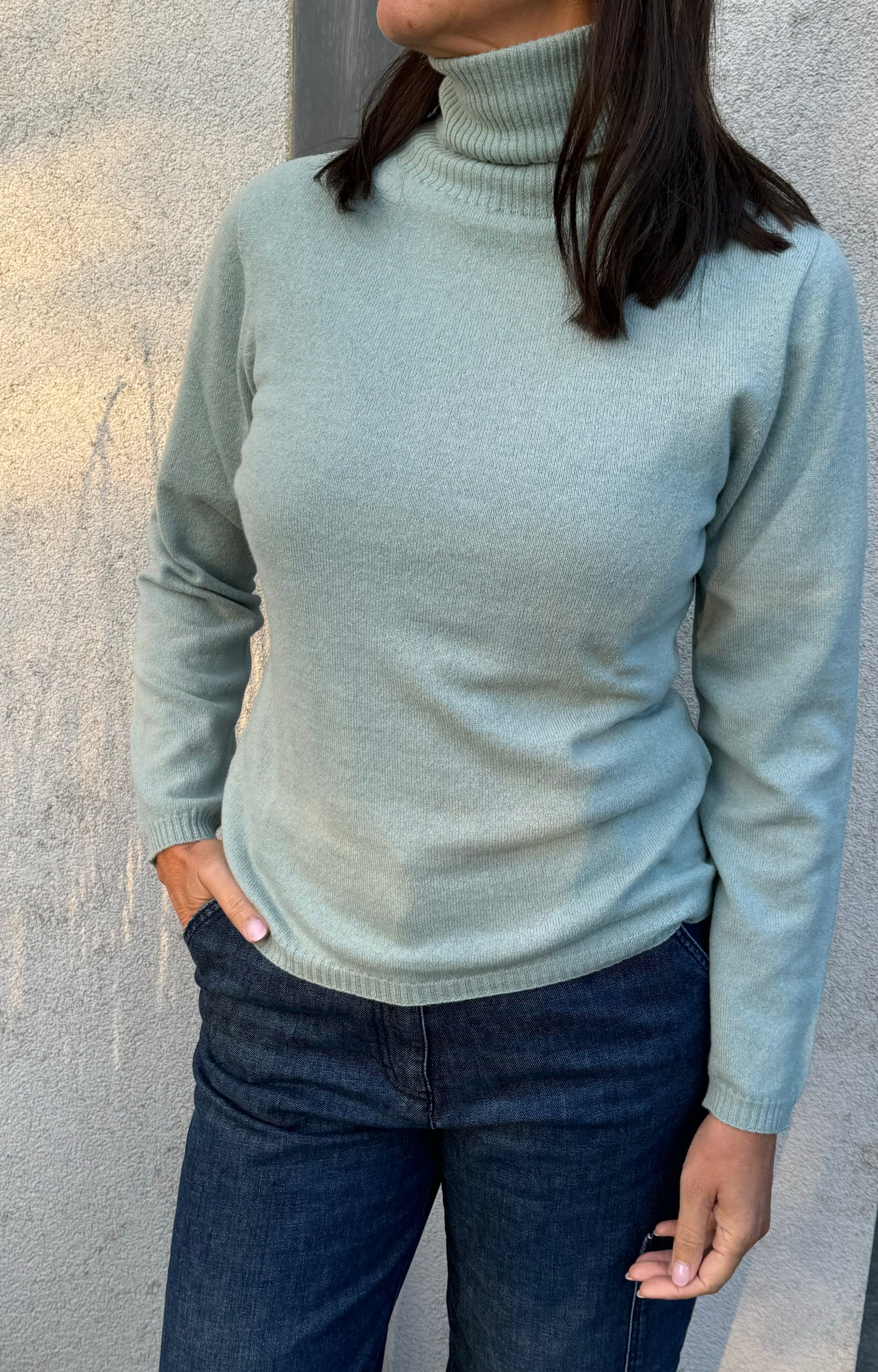OUTLET Seventy Rolkraag Muntkleur