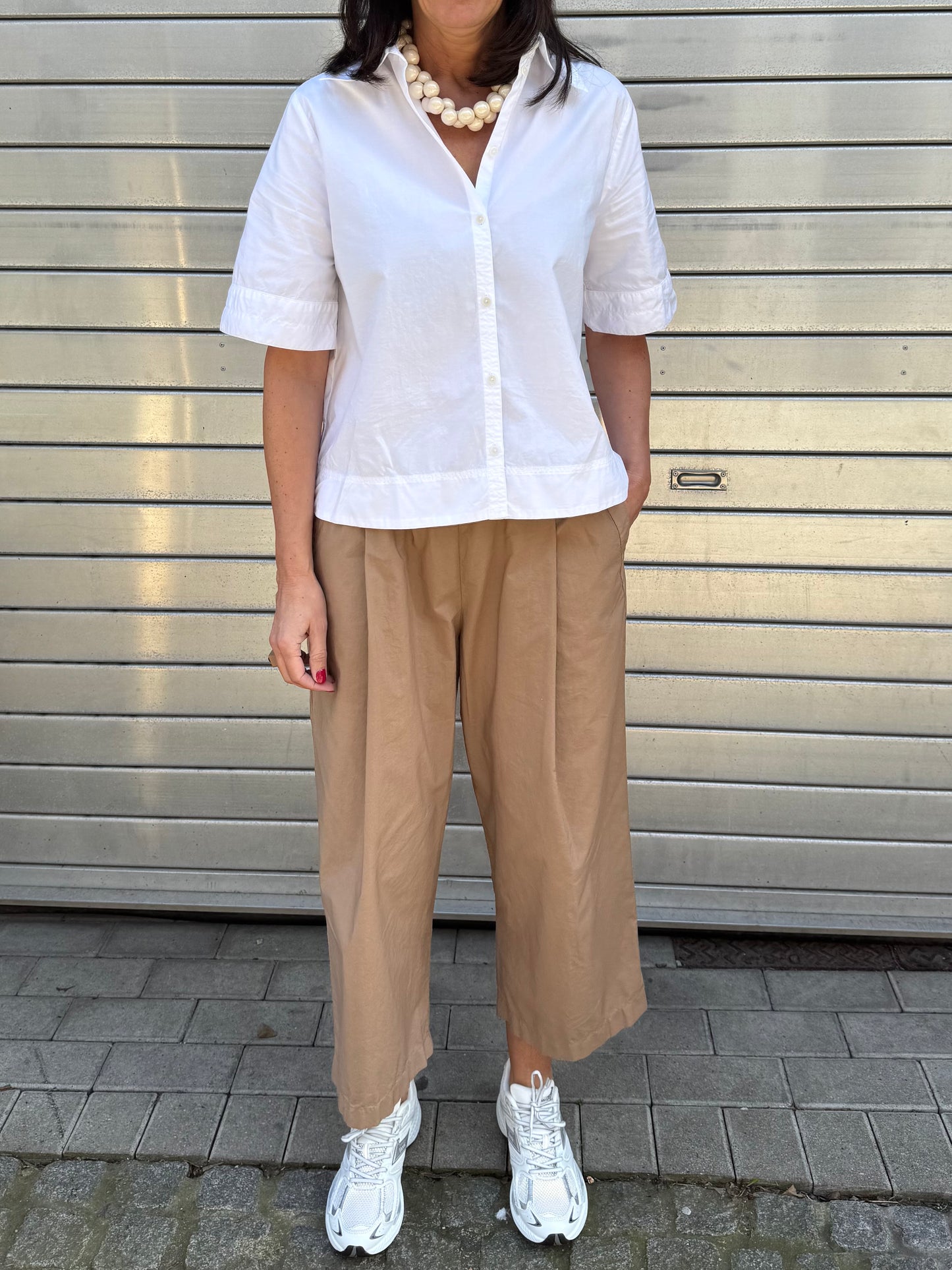 Rue de Tokyo Broek Pia Popeline Mocha