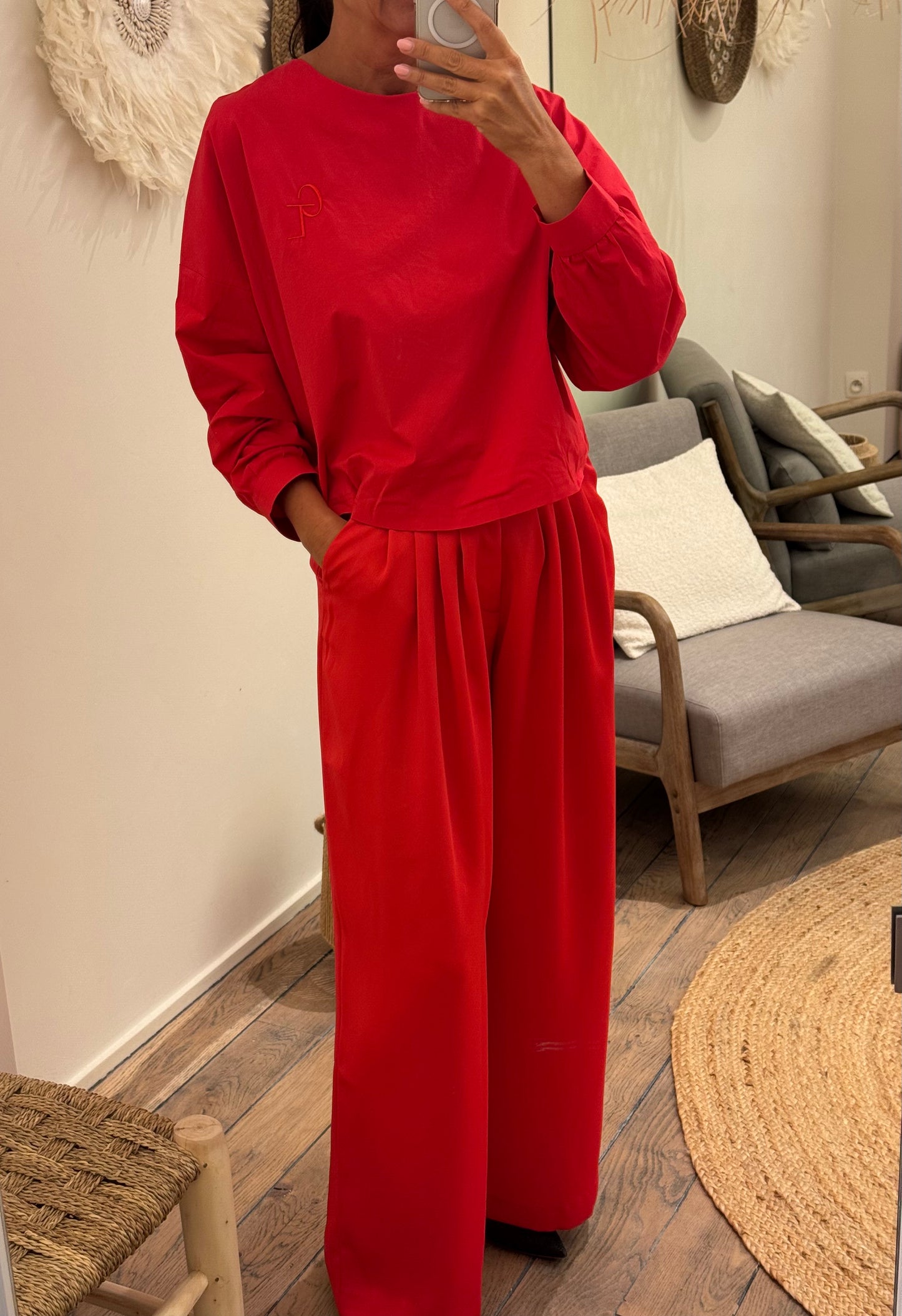 OUTLET Gisèle The Label Broek Biarritz Red