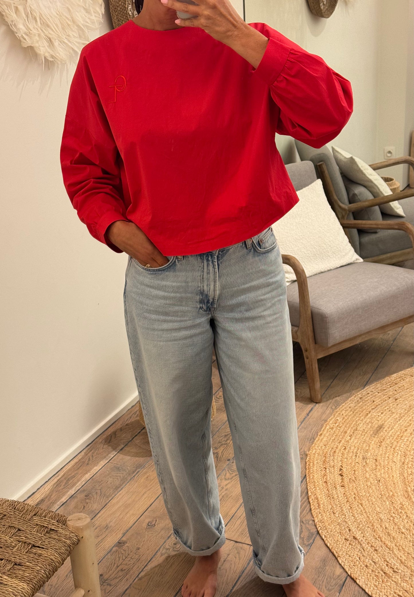 Gisèle The Label Bloes Rodeo Red