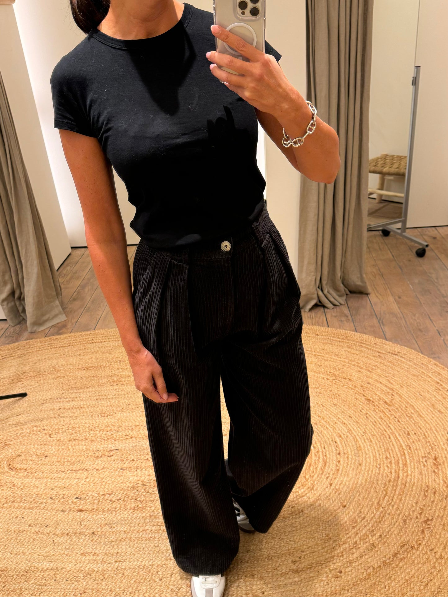 OUTLET The New Society Broek North Graphite Mist