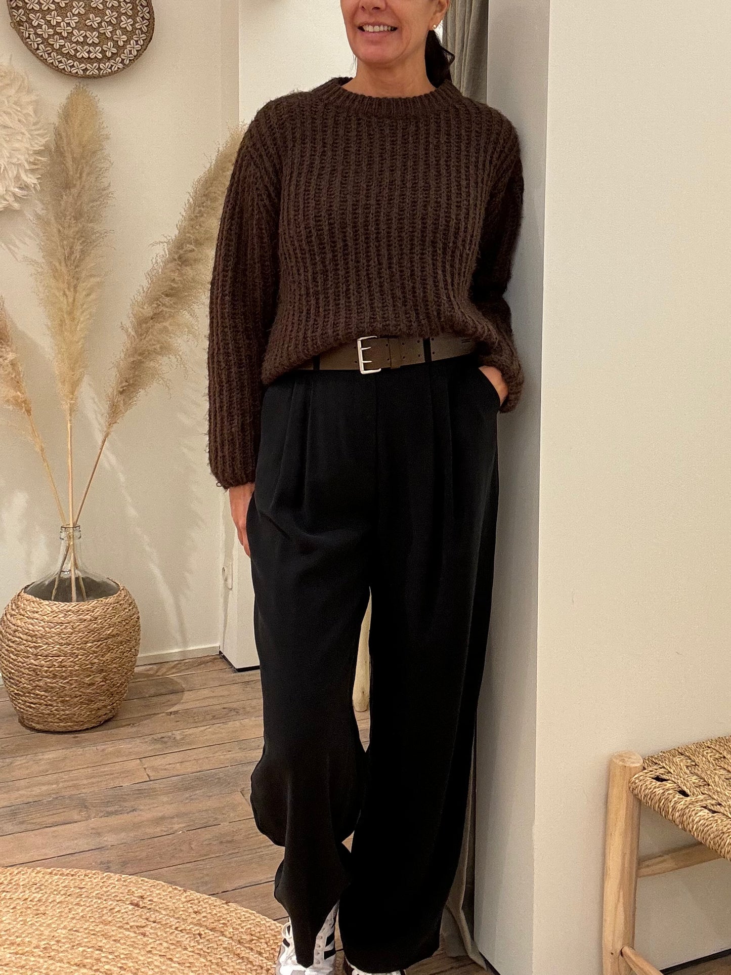 OUTLET The New Society Broek Boston Black