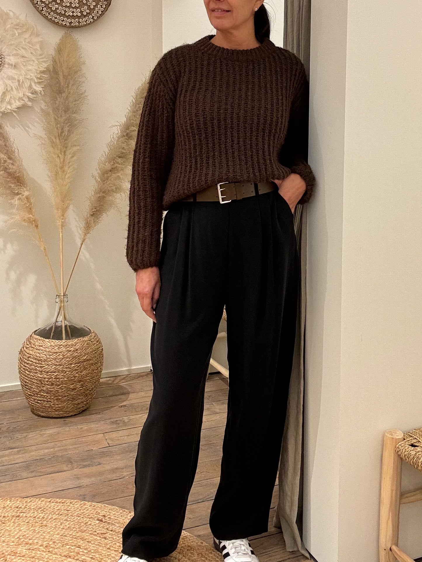 OUTLET The New Society Broek Boston Black