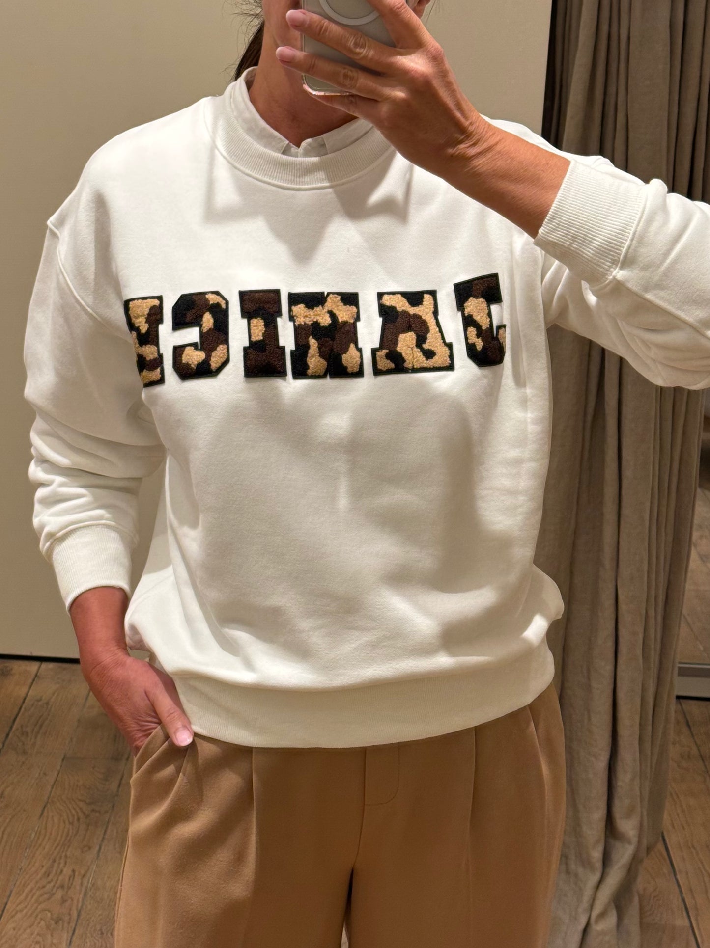 OUTLET Janice Sweater Andy White Leo