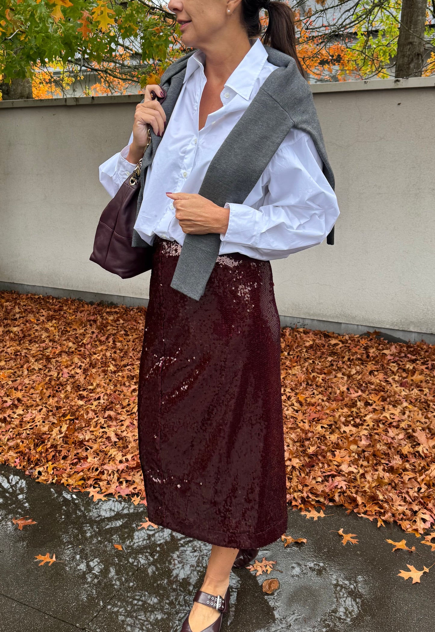 OUTLET Minus Rok PSZidda Pailletten Cordovan