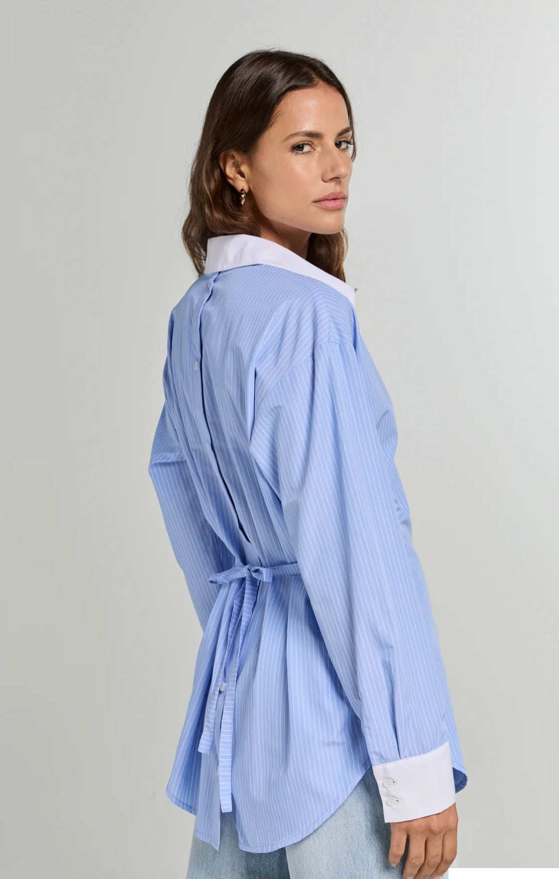 Liv The Label Bloes Pilar Light Blue / White Striped