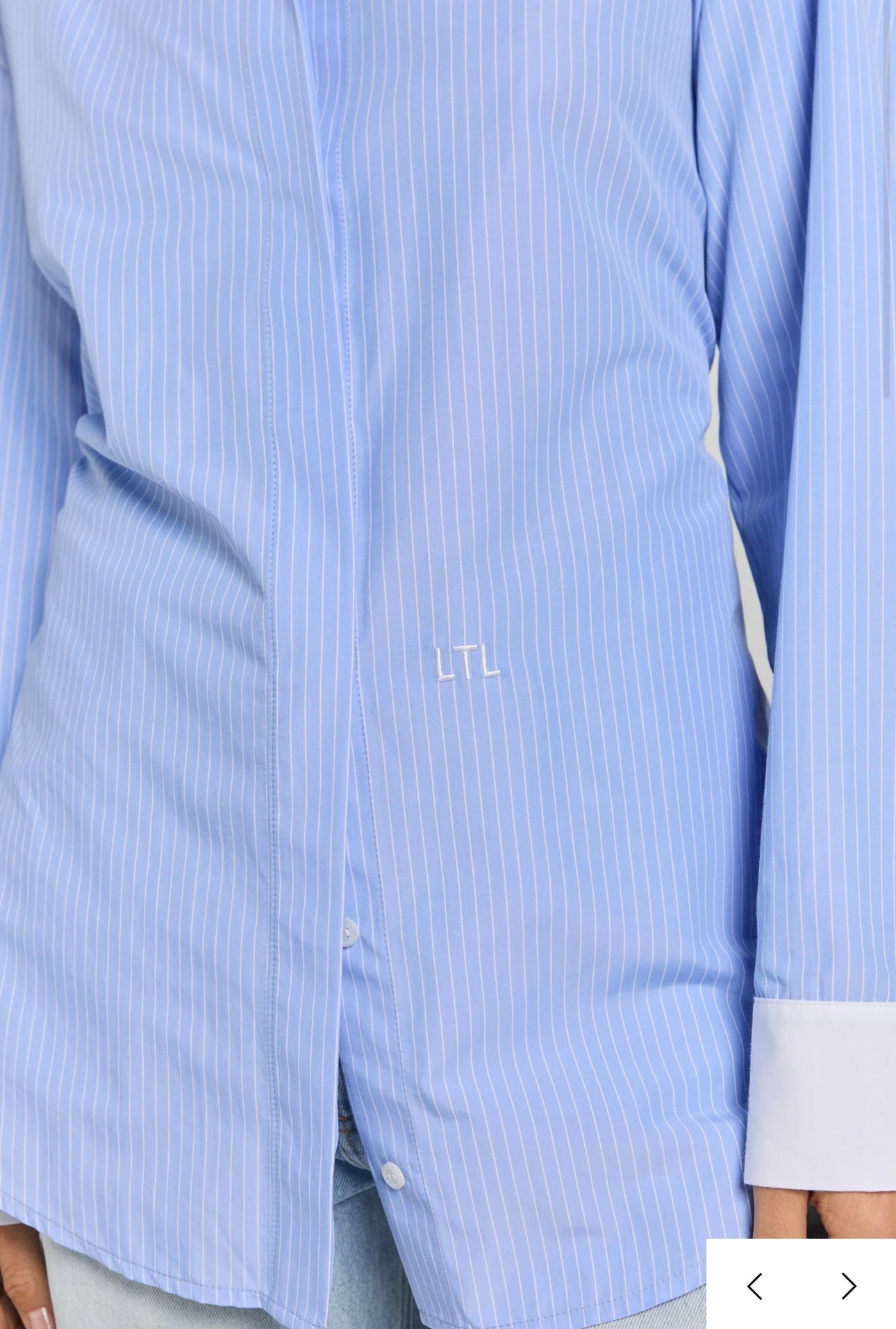 Liv The Label Bloes Pilar Light Blue / White Striped
