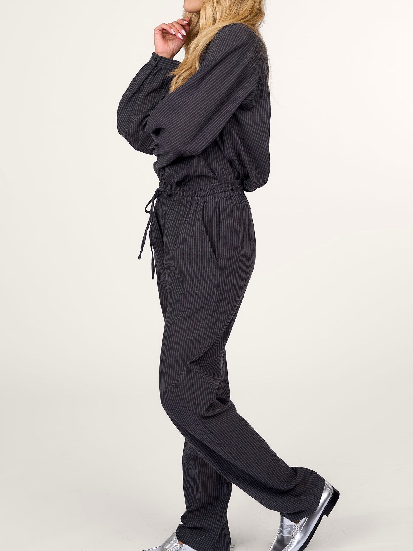 OUTLET Lolly's Laundry Broek Bill Washed Black