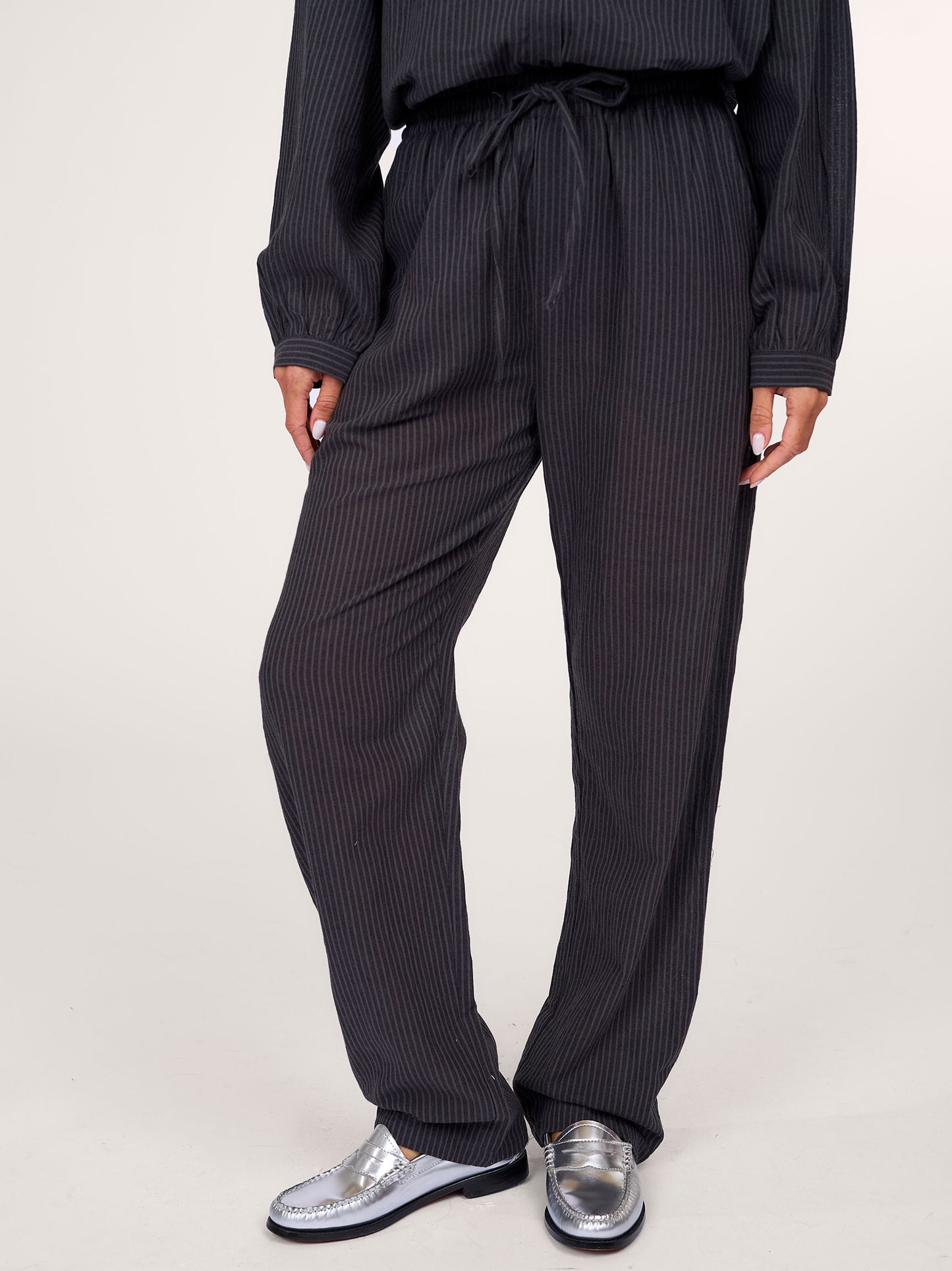 OUTLET Lolly's Laundry Broek Bill Washed Black
