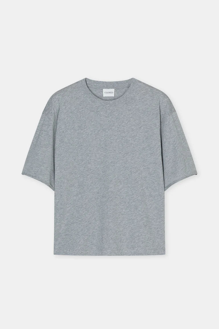 Closed T-Shirt Biokatoen Light Grey Melange